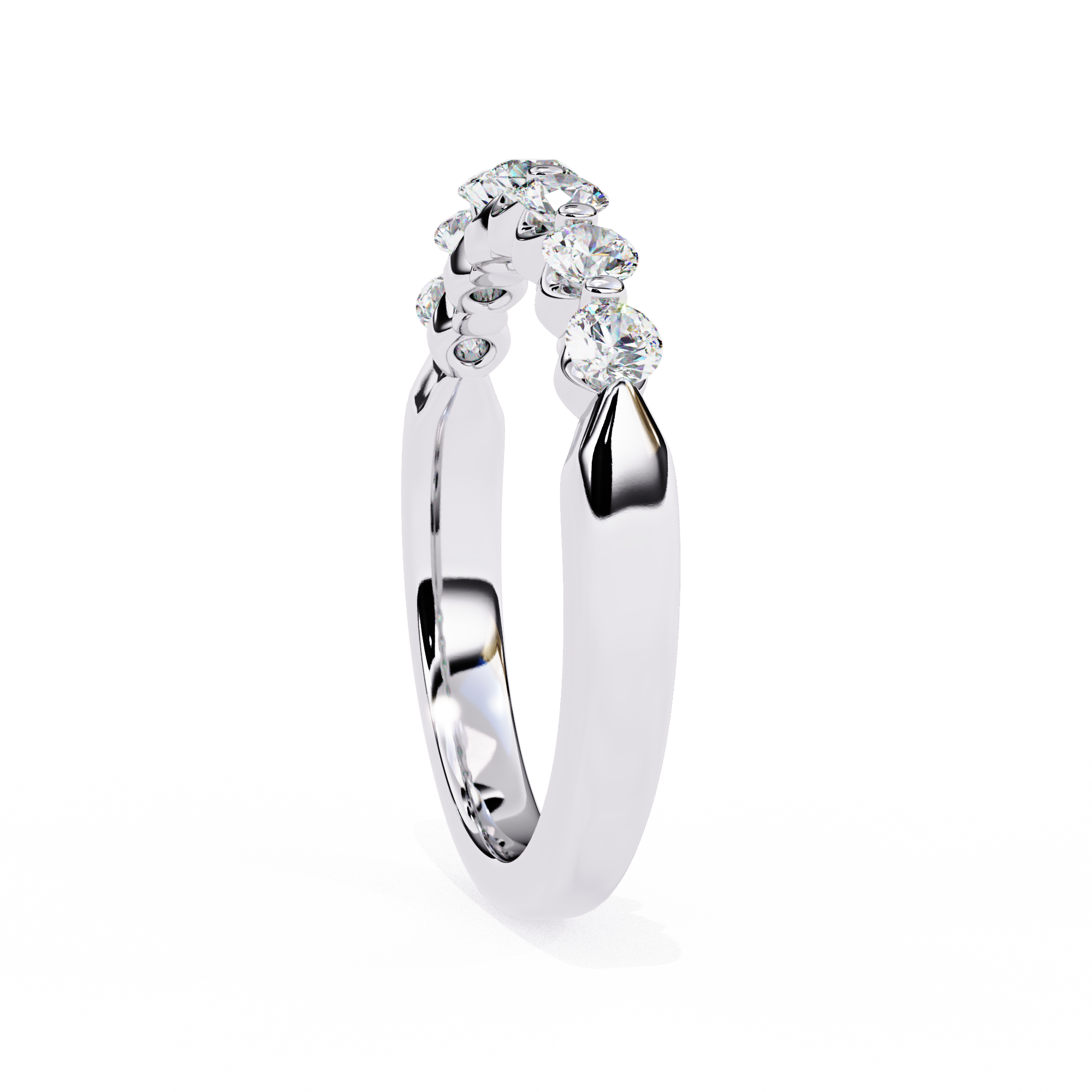 Classic Round Diamond Eternity Wedding Ring