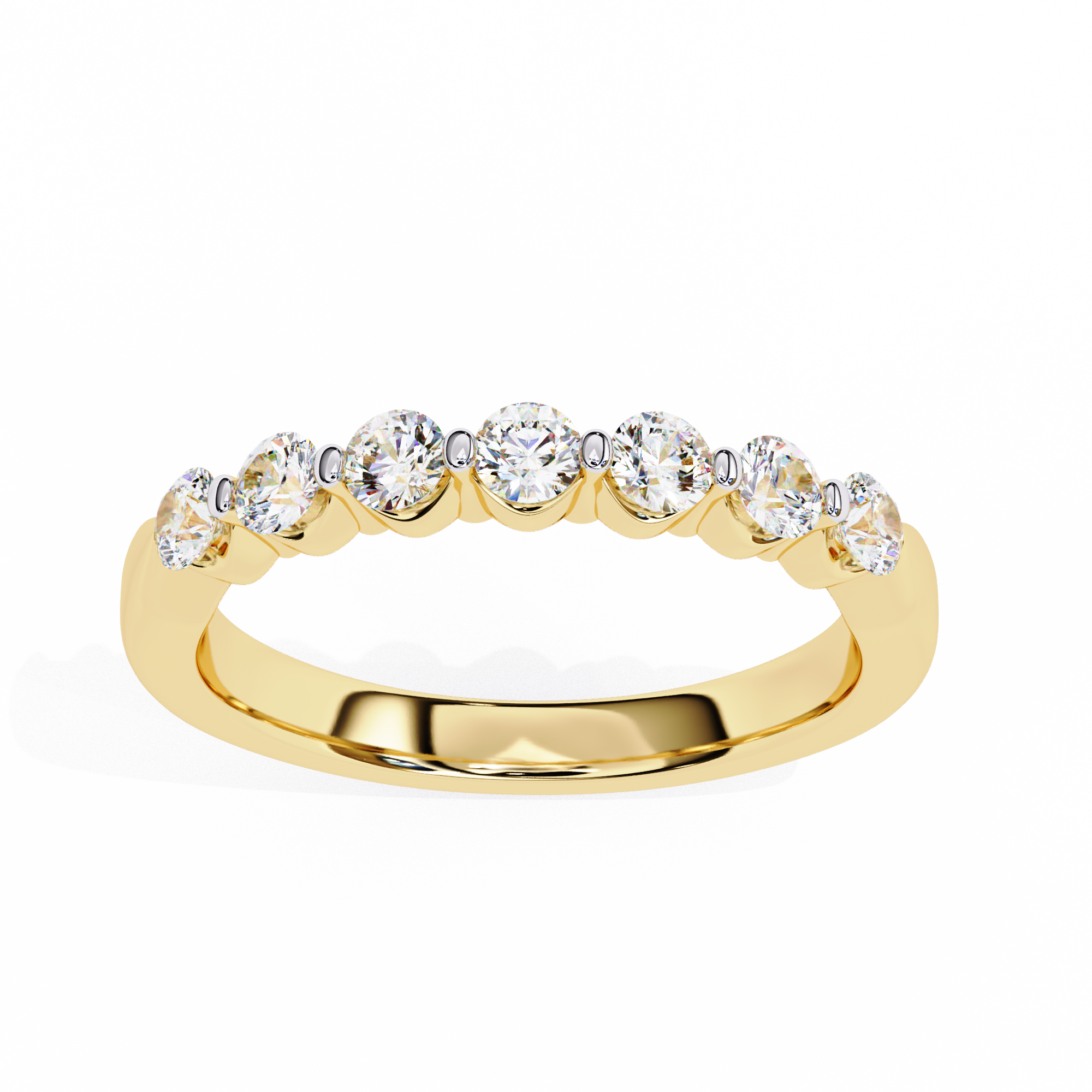 Classic Round Diamond Eternity Wedding Ring