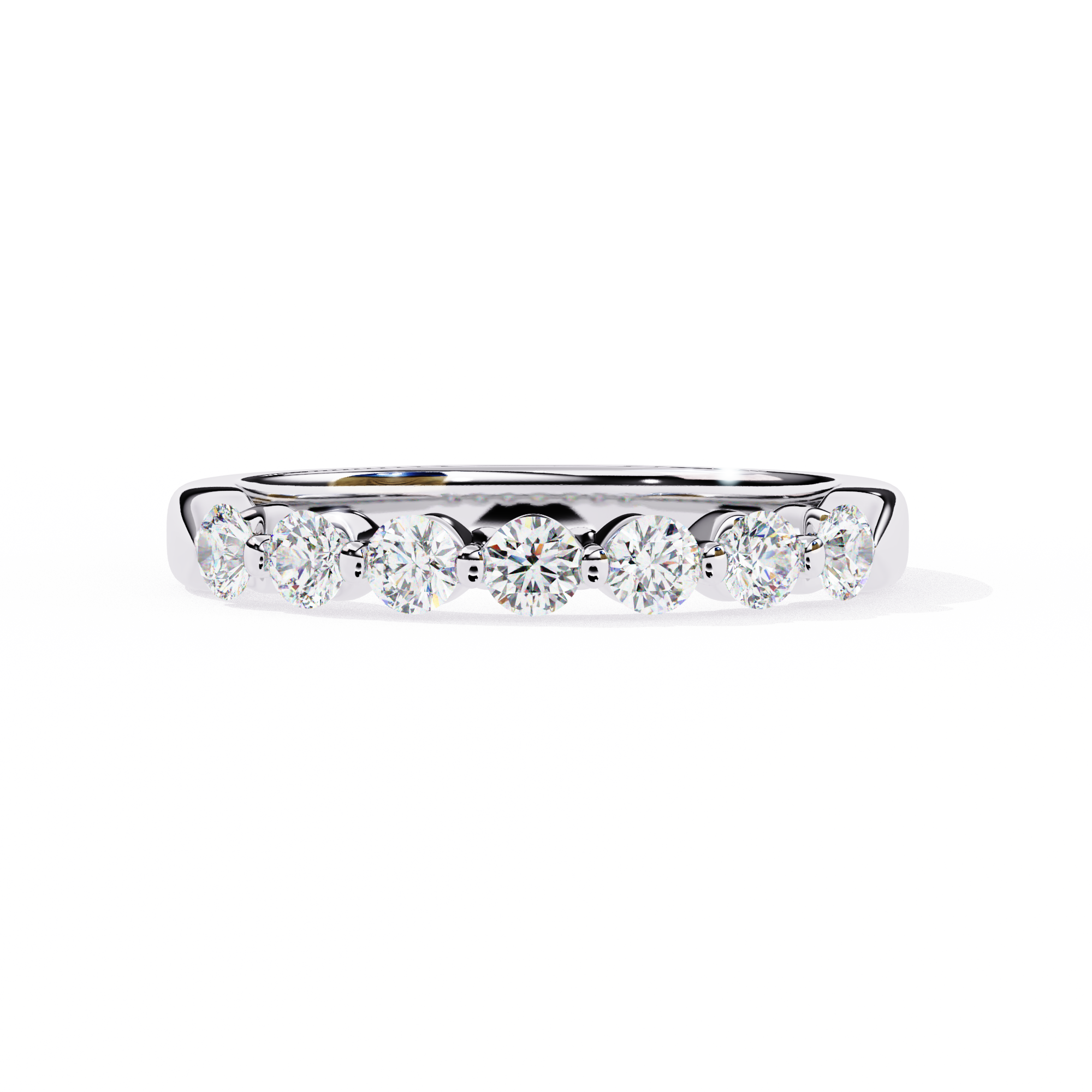 Classic Round Diamond Eternity Wedding Ring