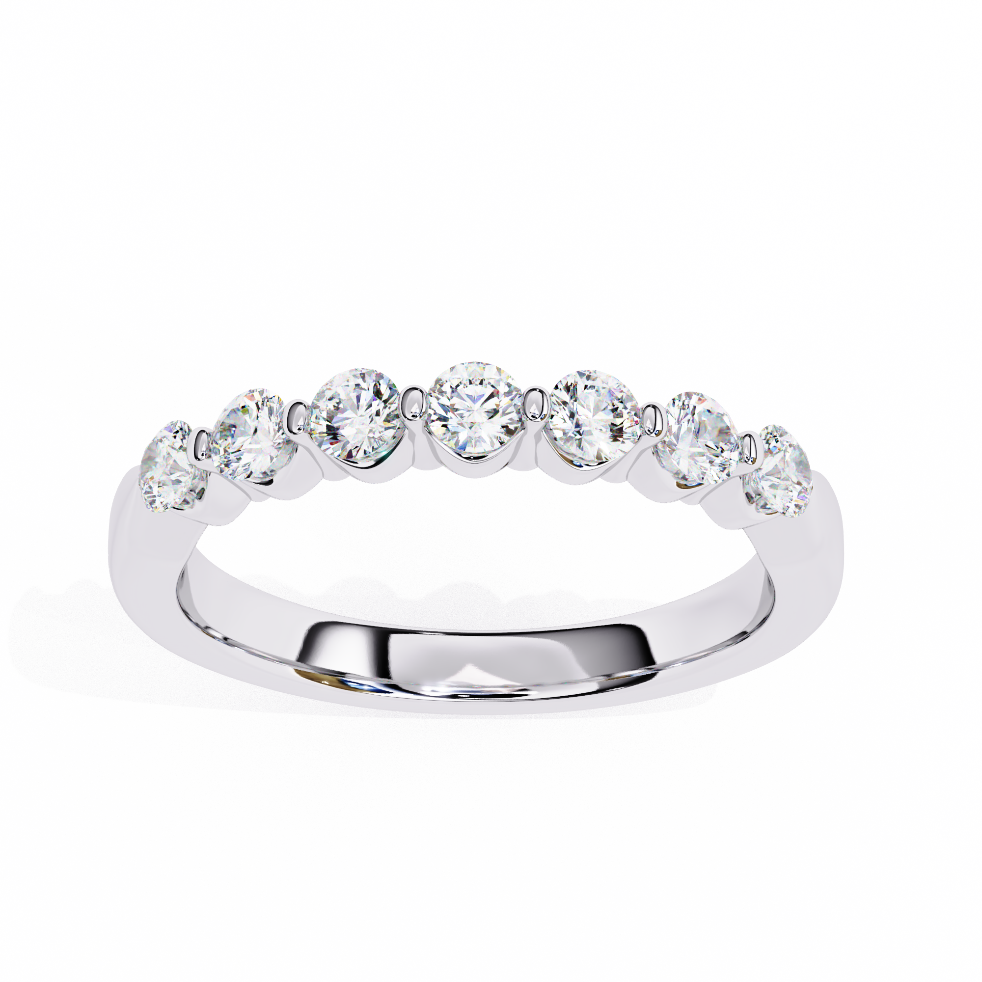 Classic Round Diamond Eternity Wedding Ring