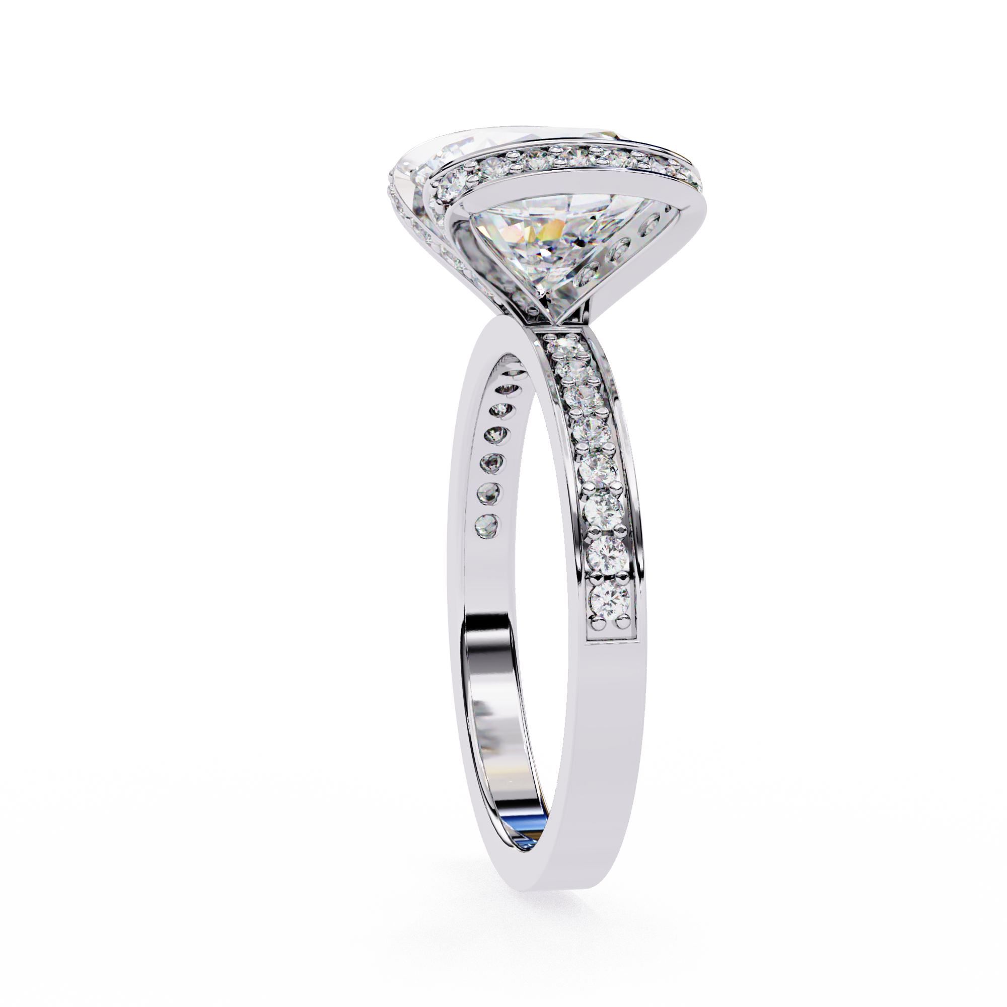 Radiance Halo Diamond Ring