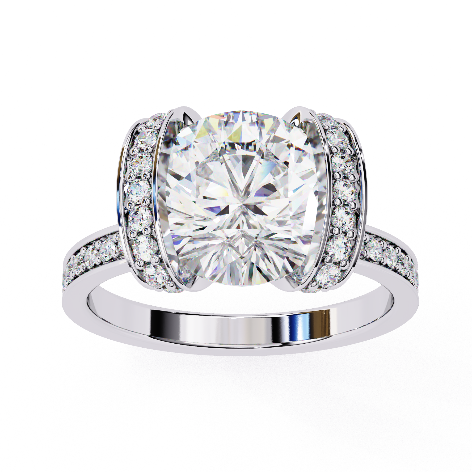 Radiance Halo Diamond Ring