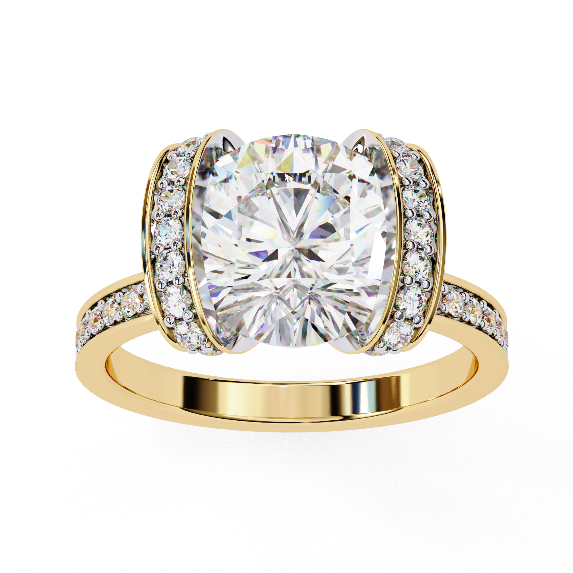 Radiance Halo Diamond Ring