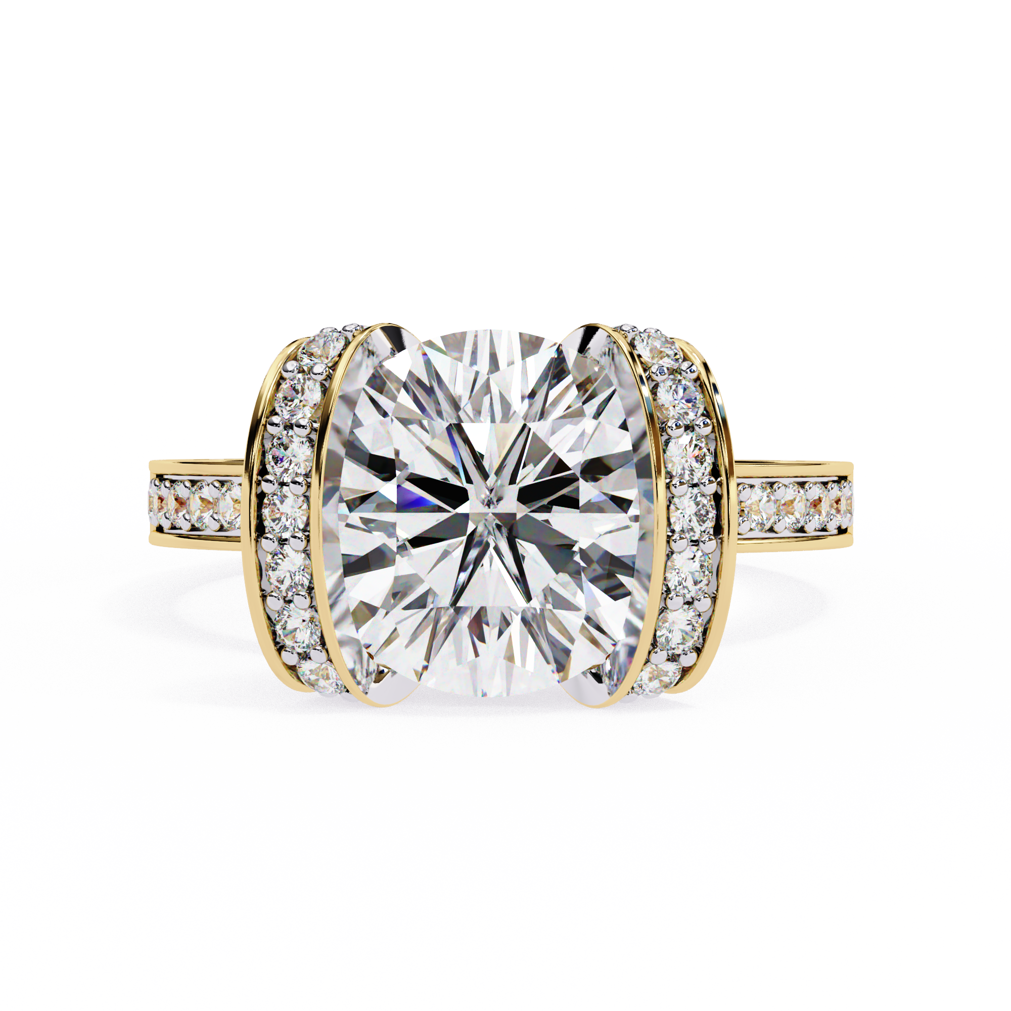Radiance Halo Diamond Ring