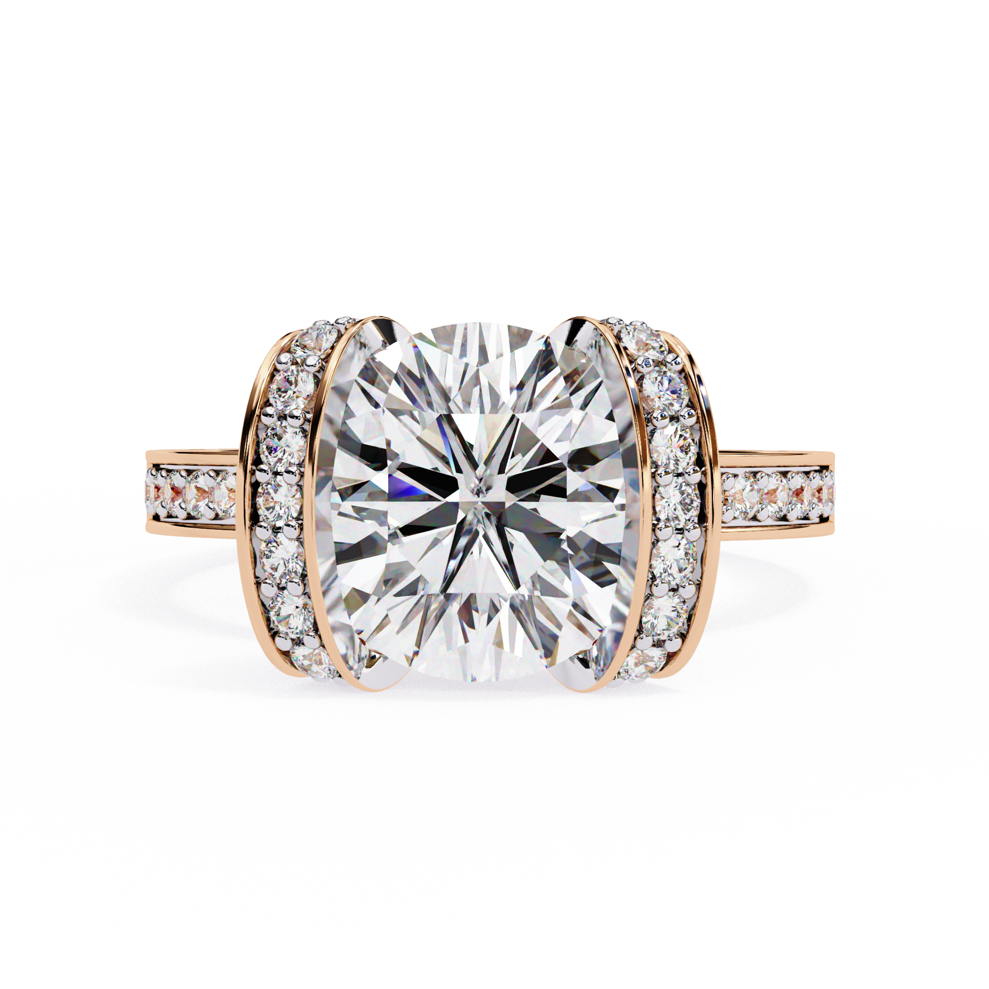 Radiance Halo Diamond Ring