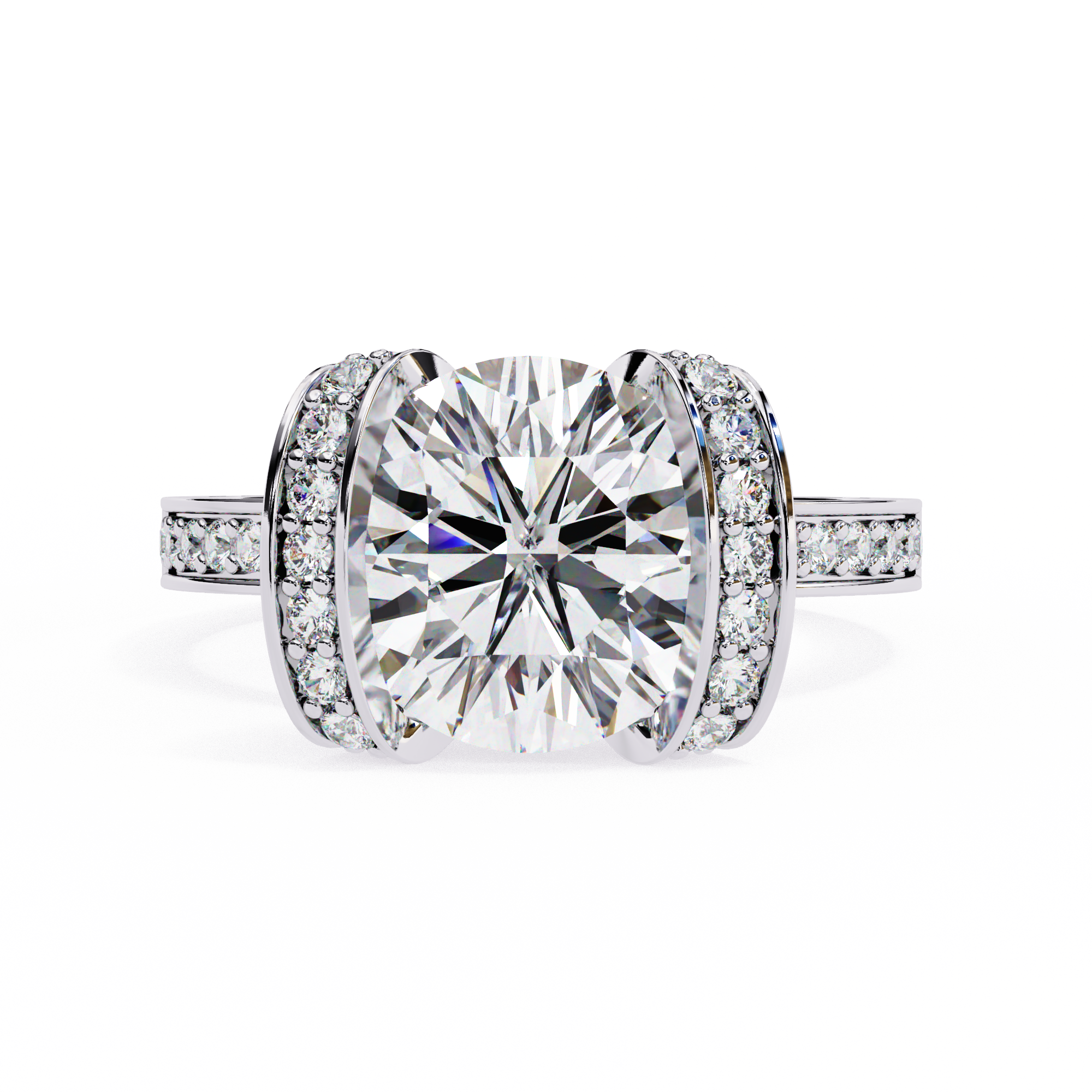 Radiance Halo Diamond Ring