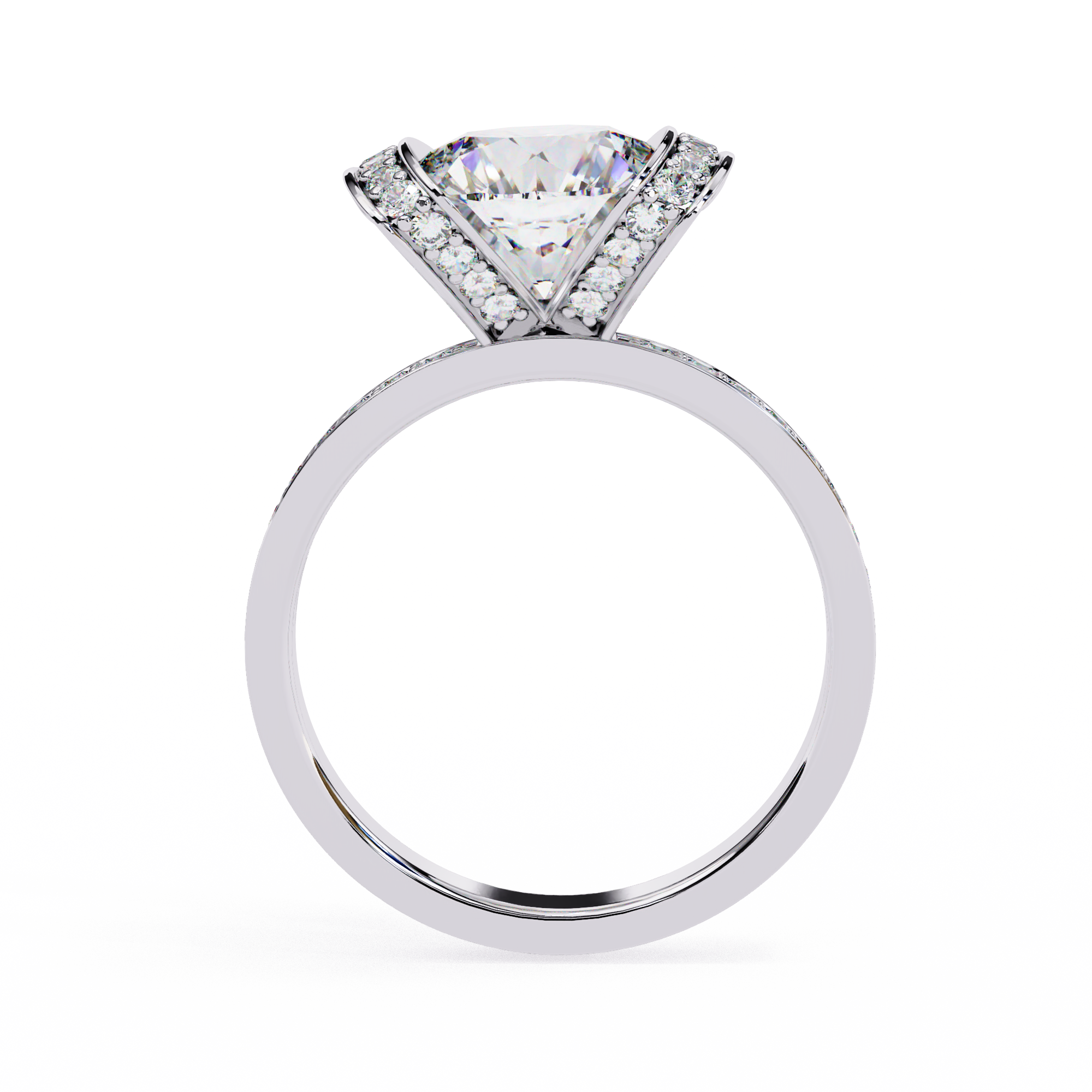 Radiance Halo Diamond Ring