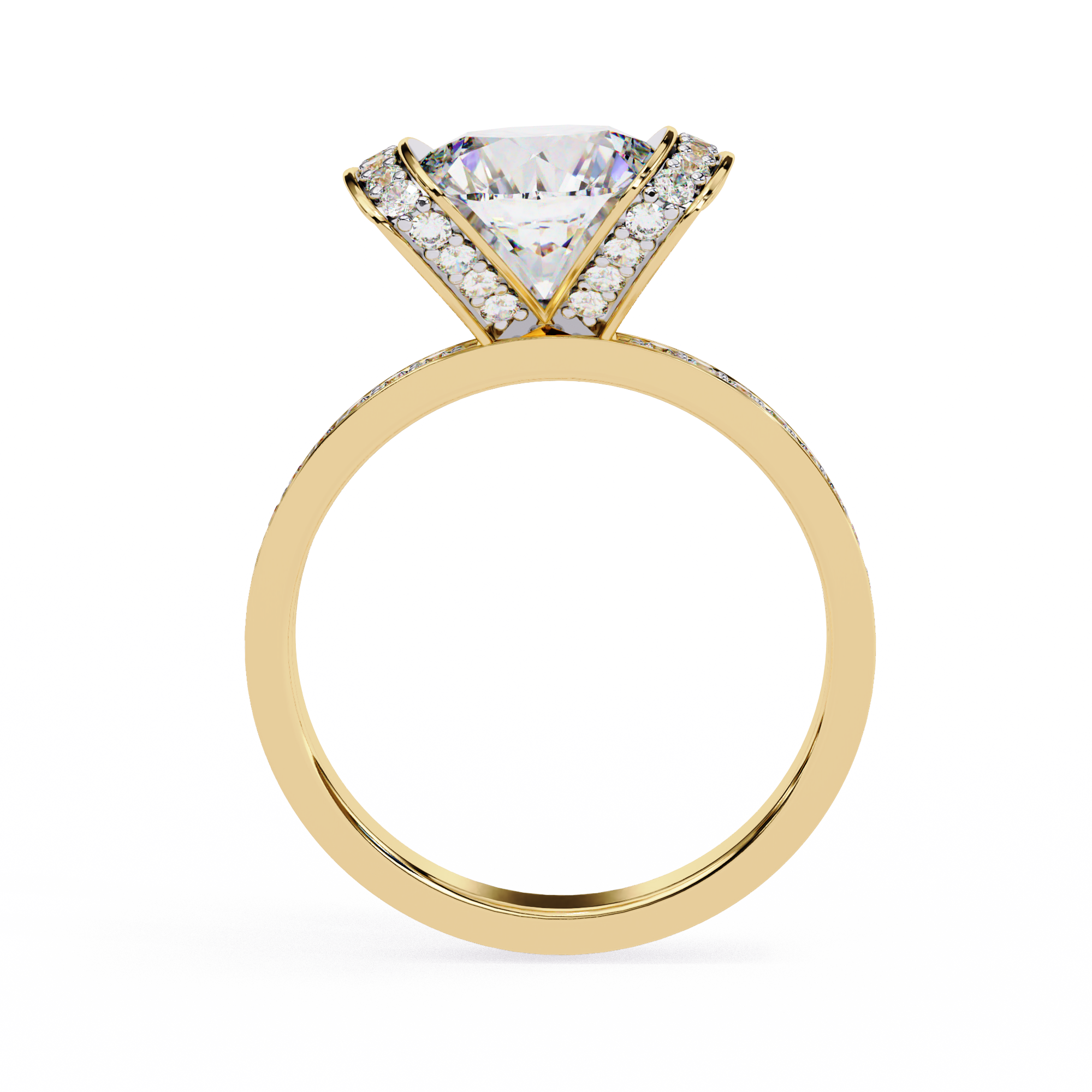 Radiance Halo Diamond Ring