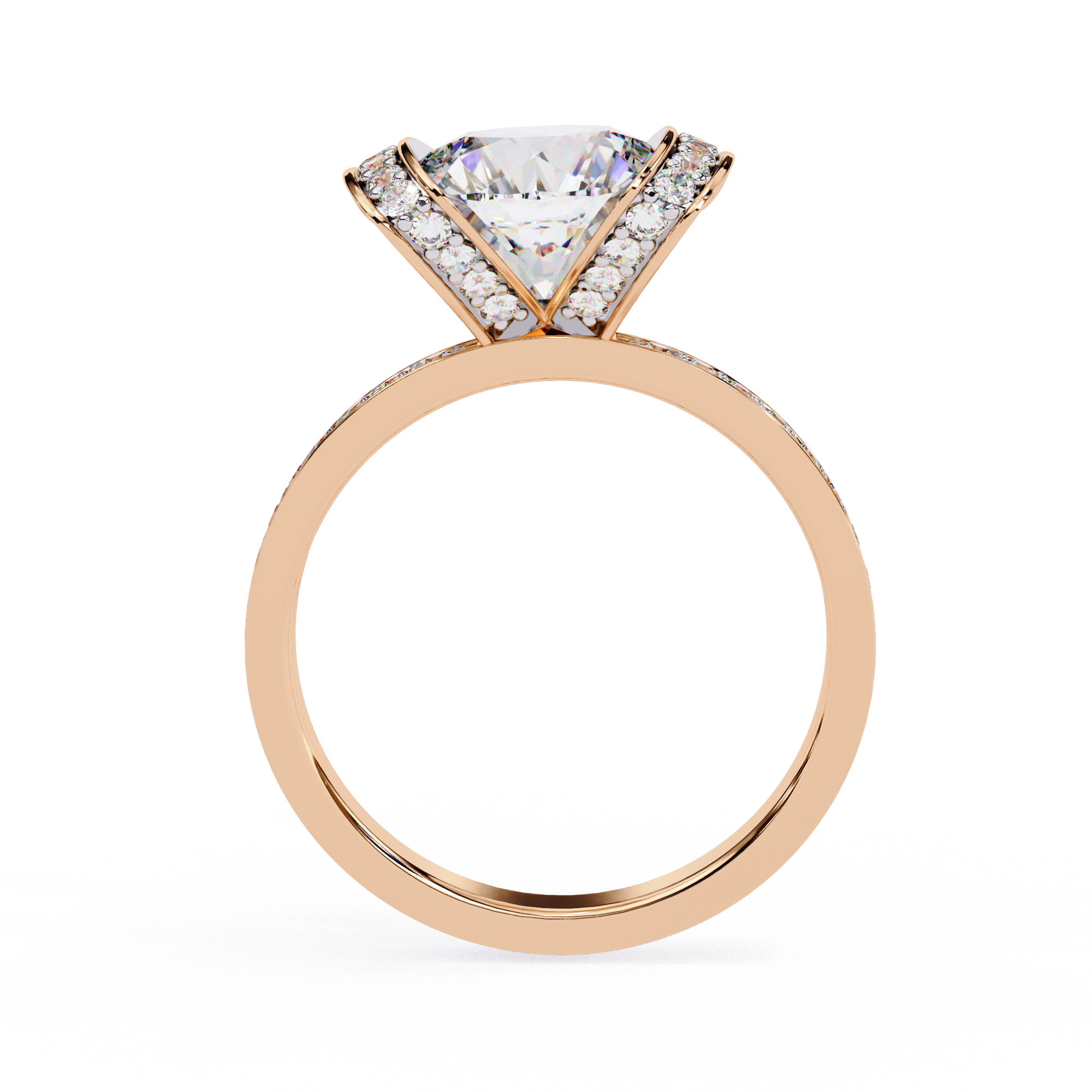 Radiance Halo Diamond Ring