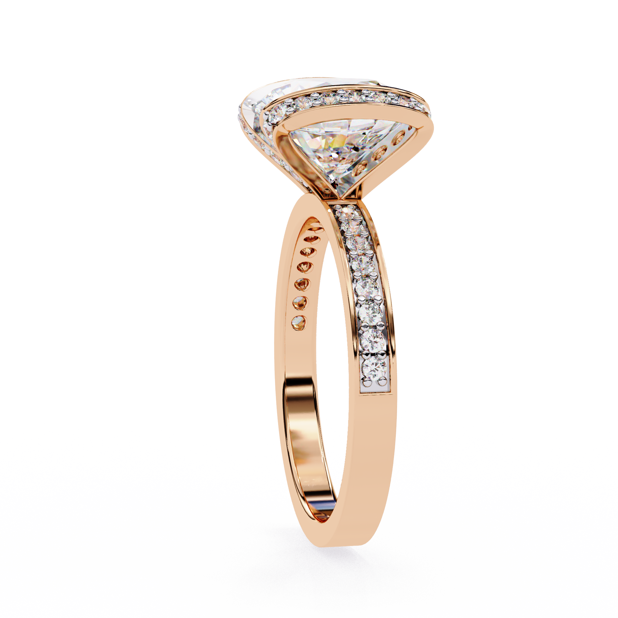 Radiance Halo Diamond Ring