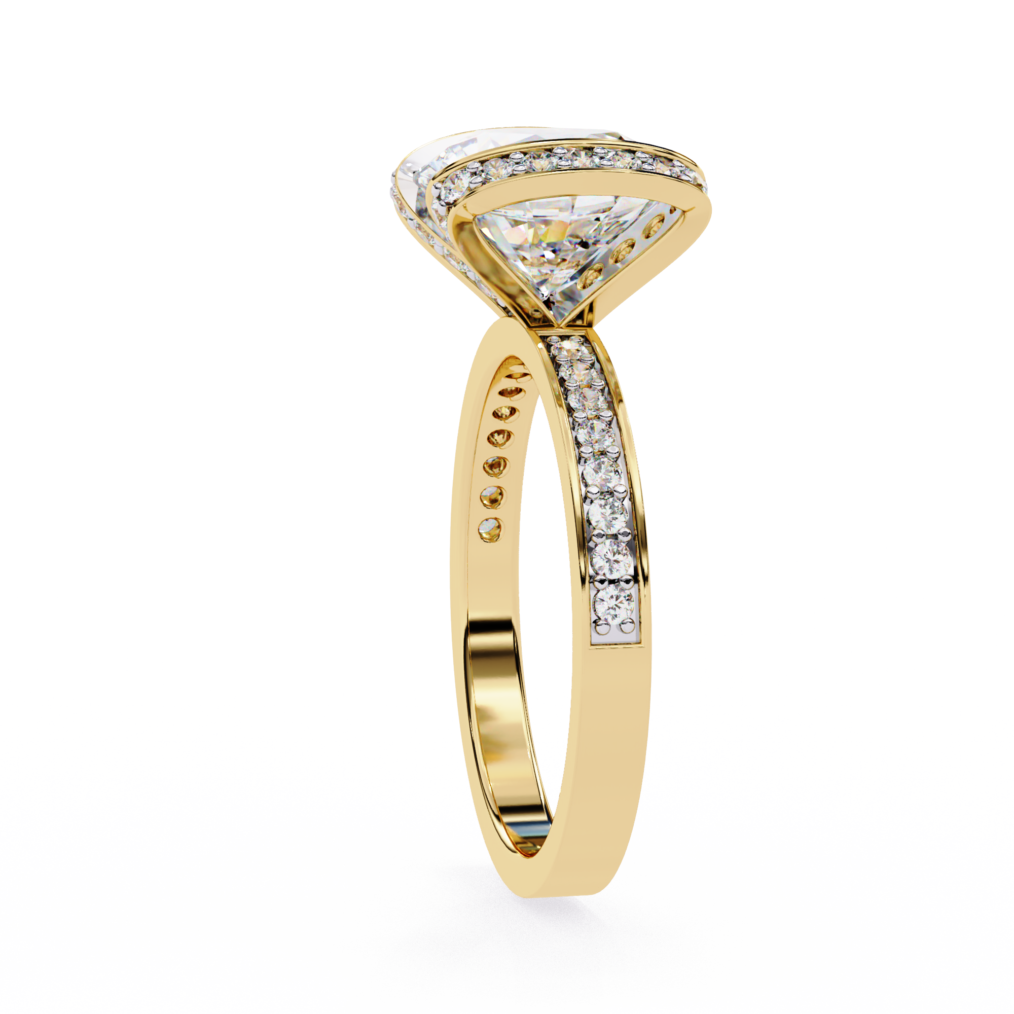 Radiance Halo Diamond Ring