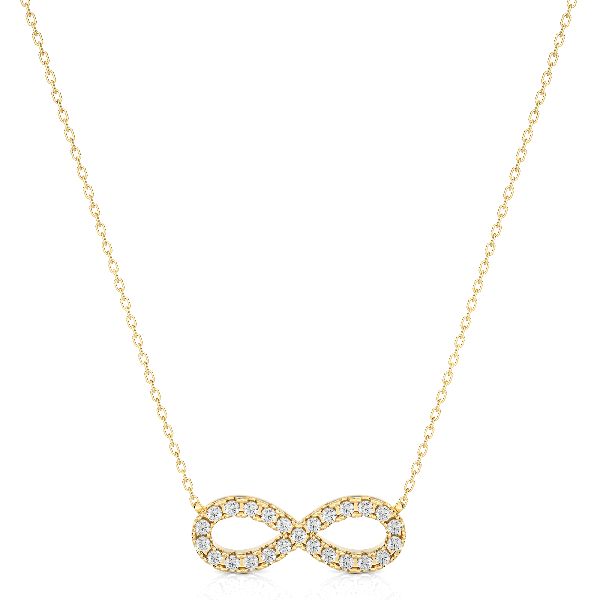 14K White Yellow Rose Gold Heart Diamond Pendant with 18 Round Diamond Accents