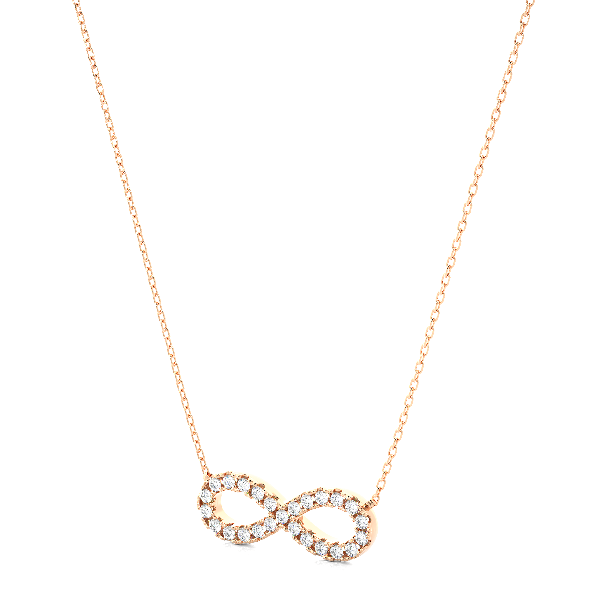 14K White Yellow Rose Gold Heart Diamond Pendant with 18 Round Diamond Accents