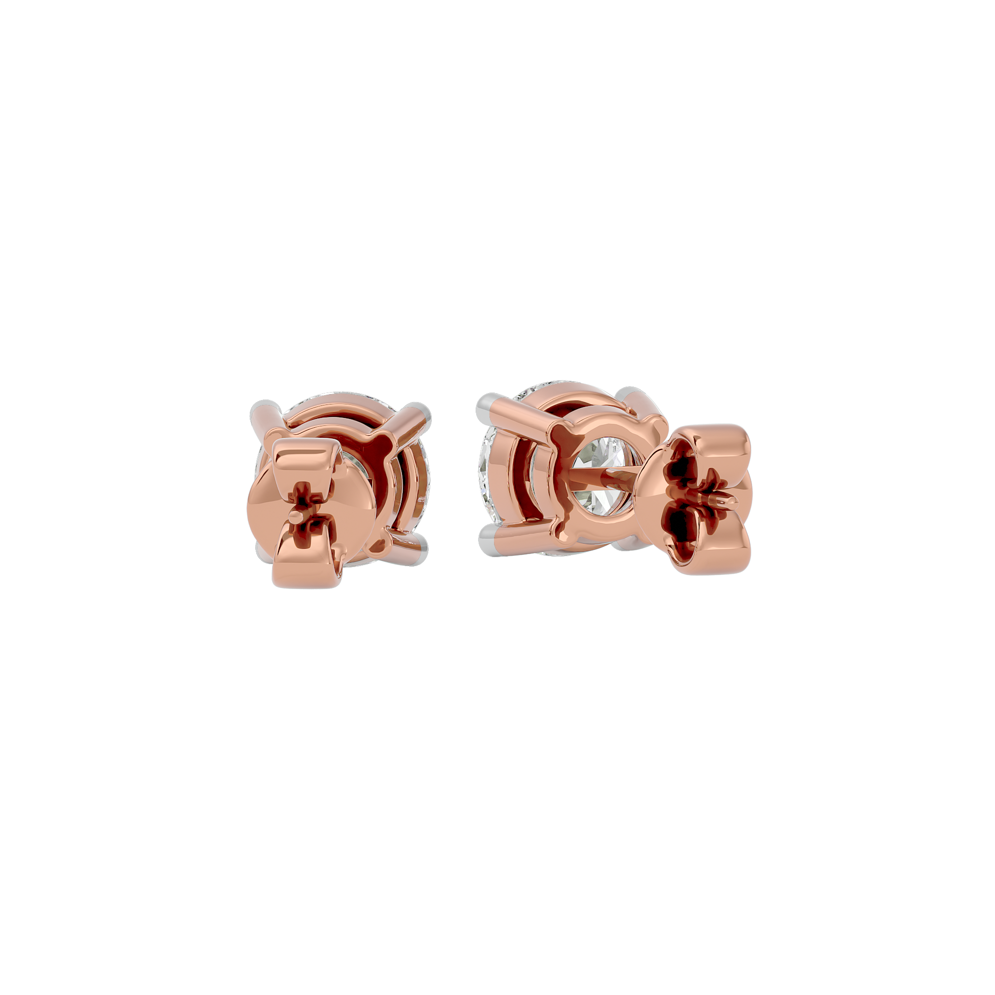 Timeless Elegance Solitaire Lab Grown Diamond Earrings