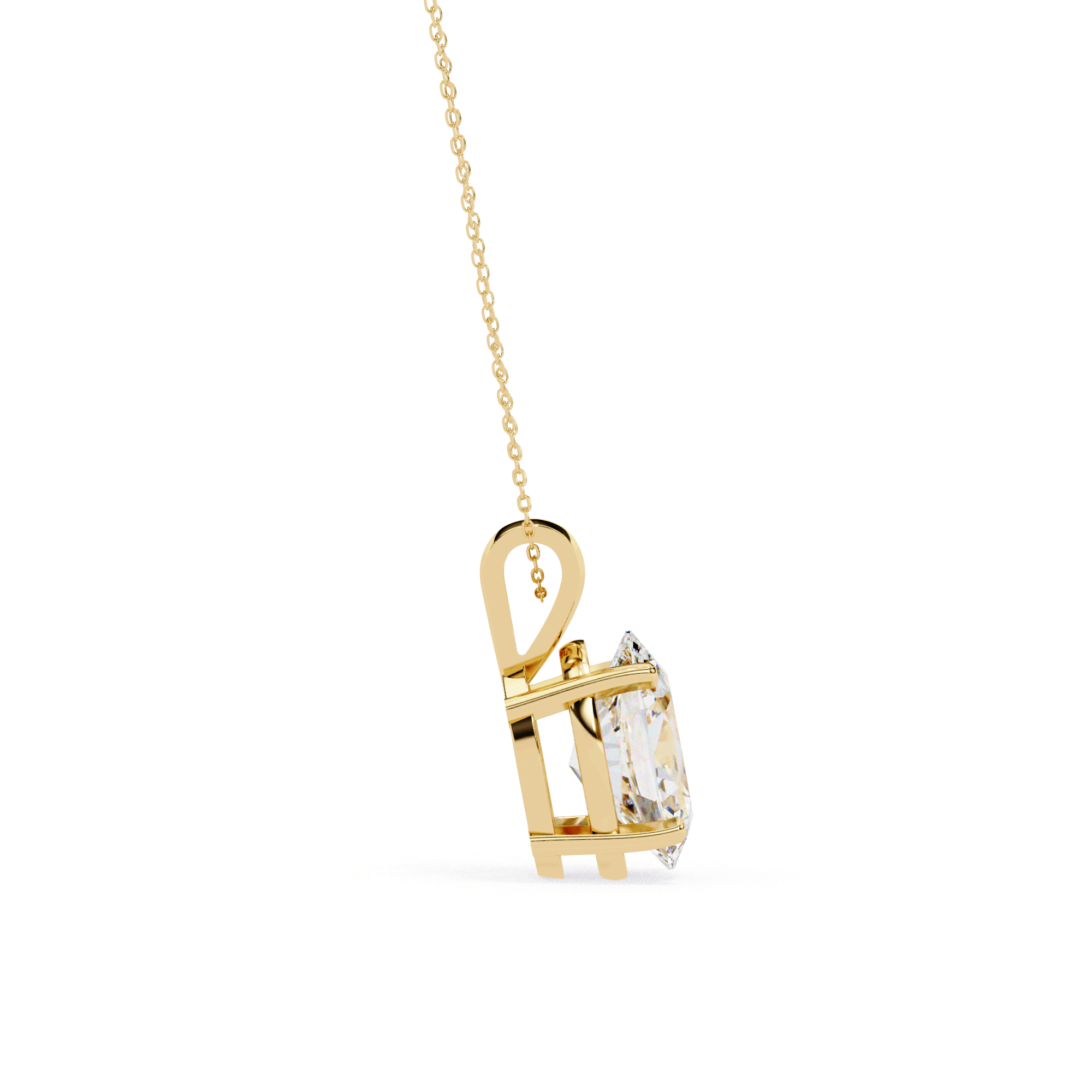 Luxe Oval Diamond Pendant