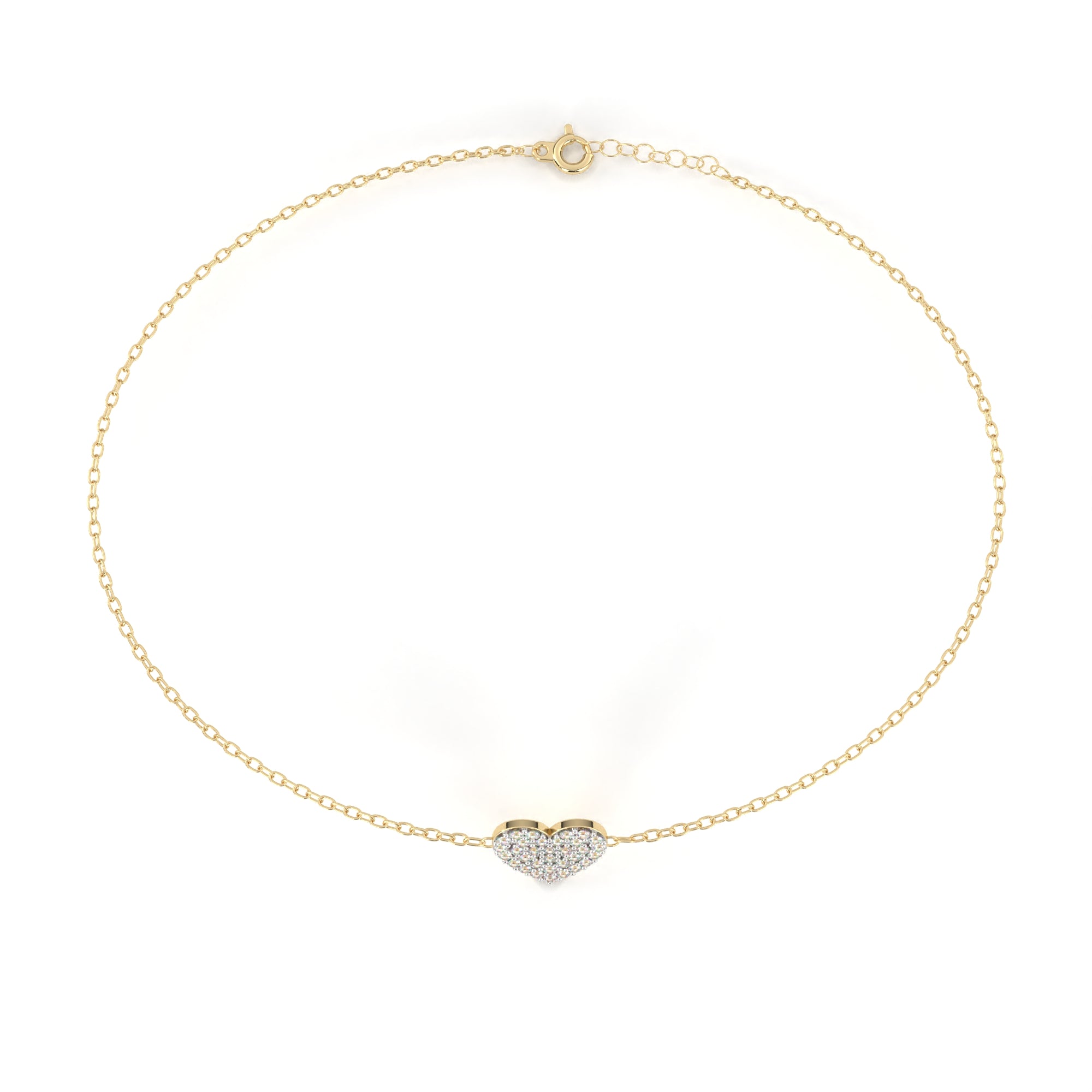 Timeless Round Diamond Gold Friendship Bracelet