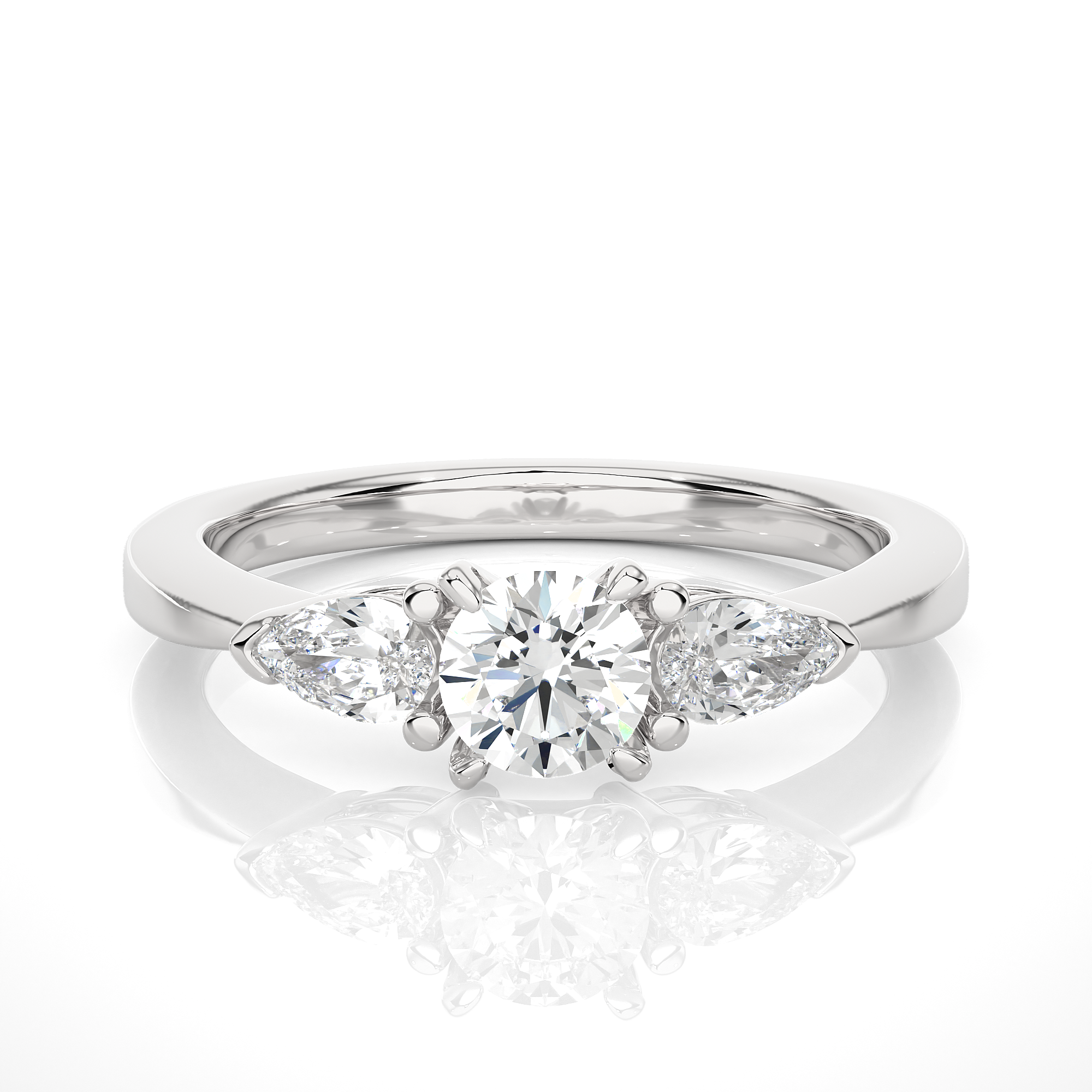 FlorIta Solitaire Lab Grown Diamond Ring
