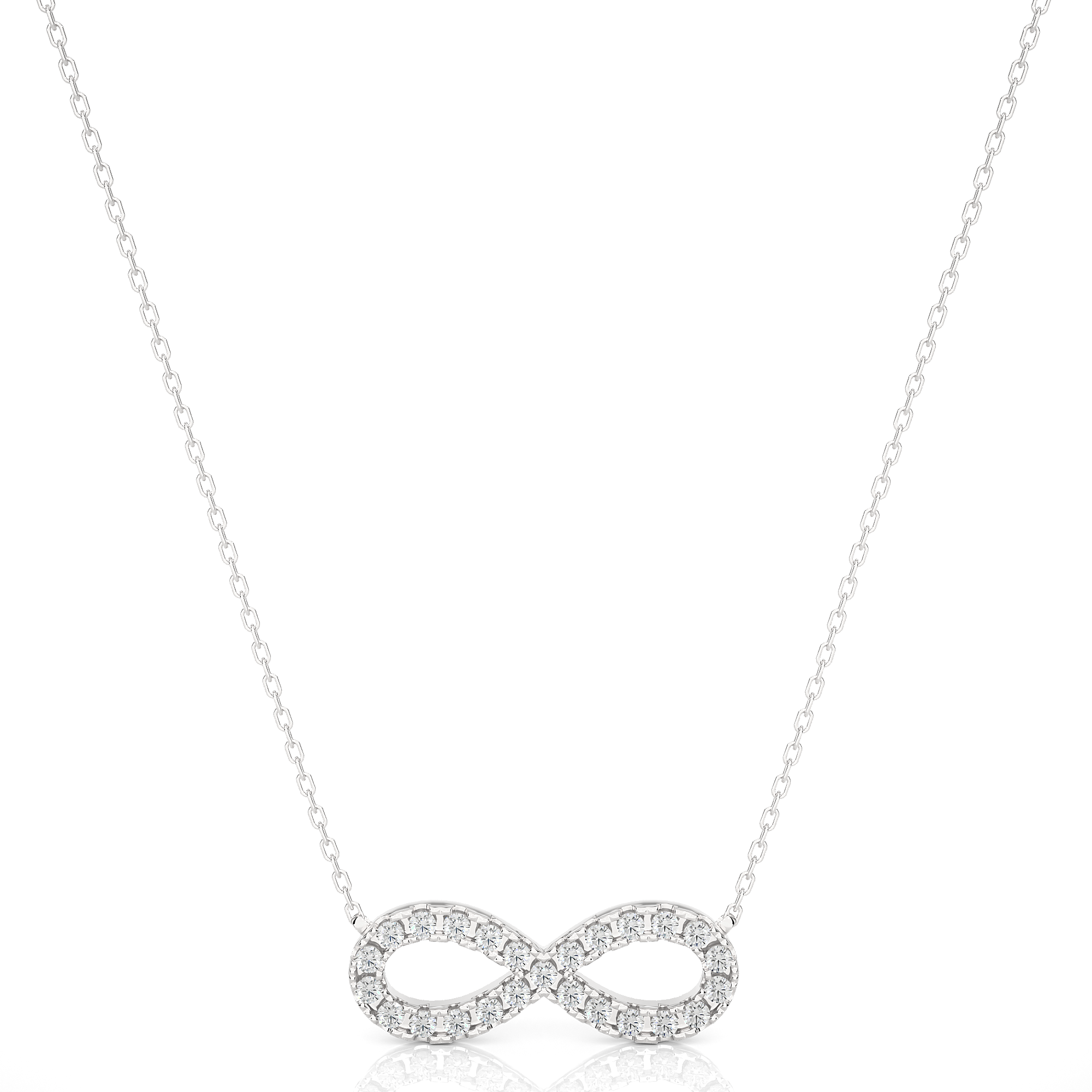 14K White Yellow Rose Gold Heart Diamond Pendant with 18 Round Diamond Accents