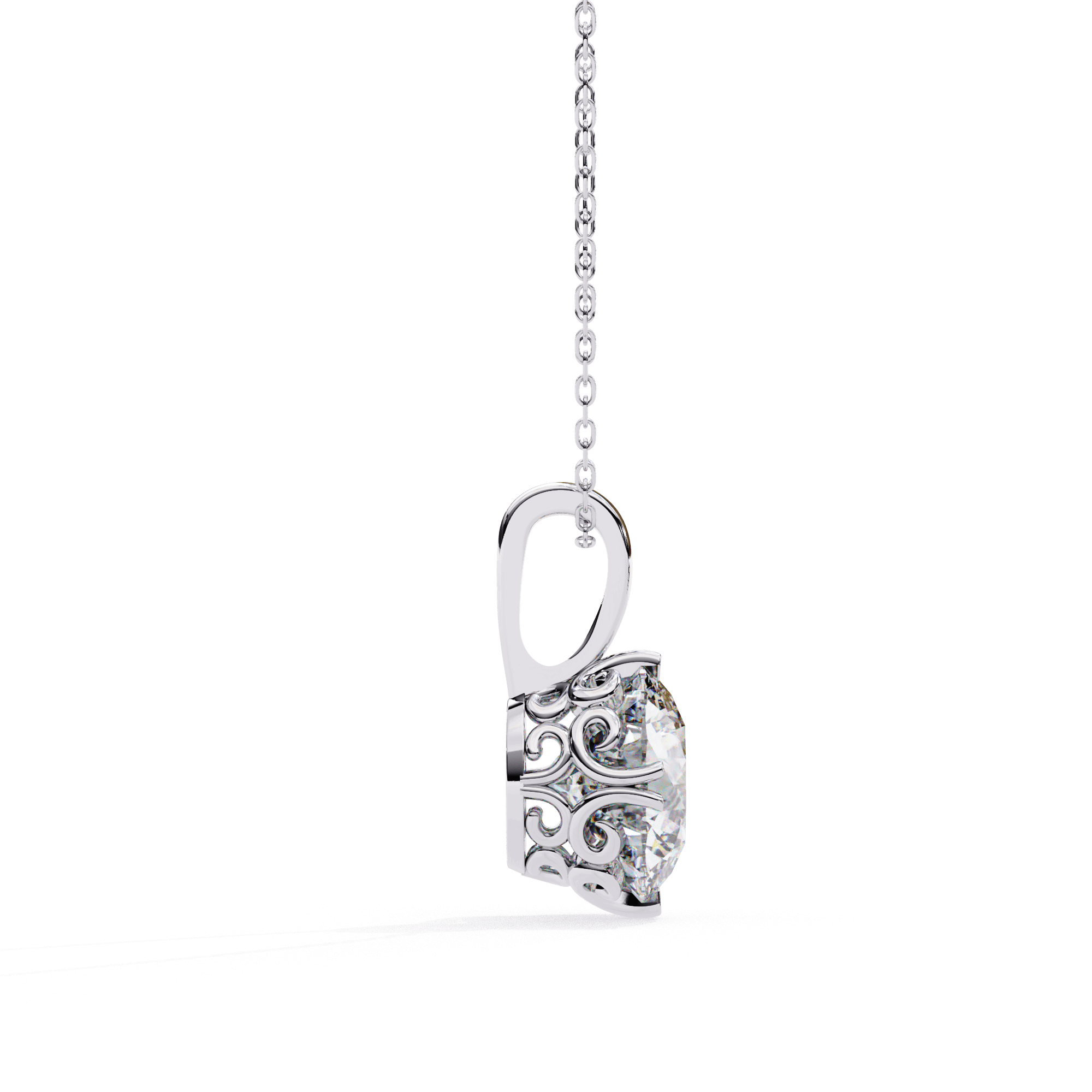 Aurora Solitaire Pendant - Blu Jewellery