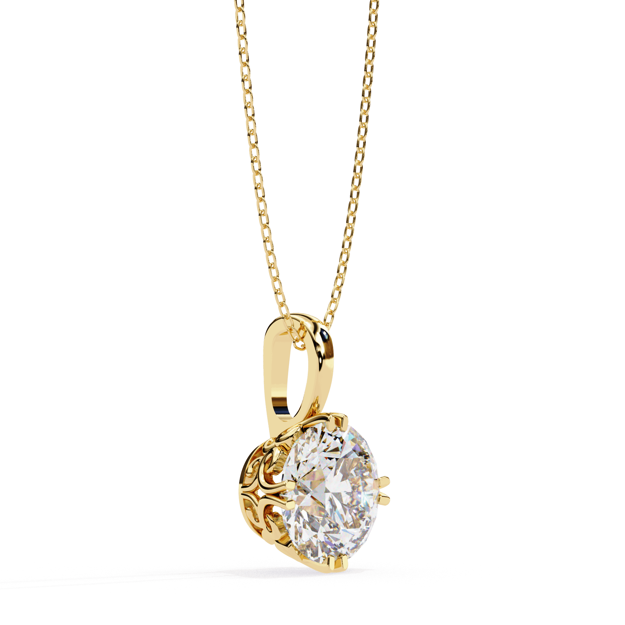 Aurora Solitaire Pendant - Blu Jewellery