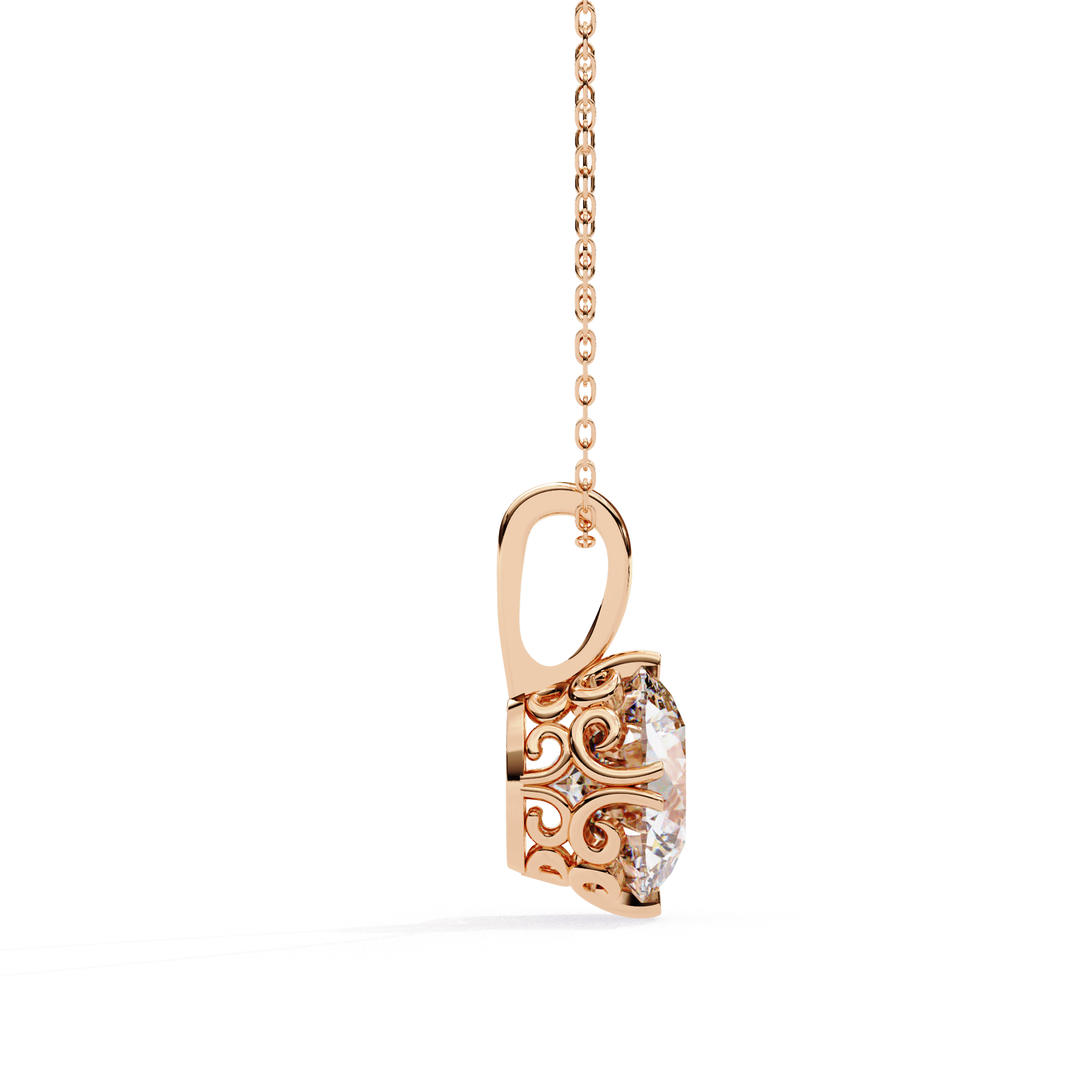 Aurora Solitaire Pendant - Blu Jewellery