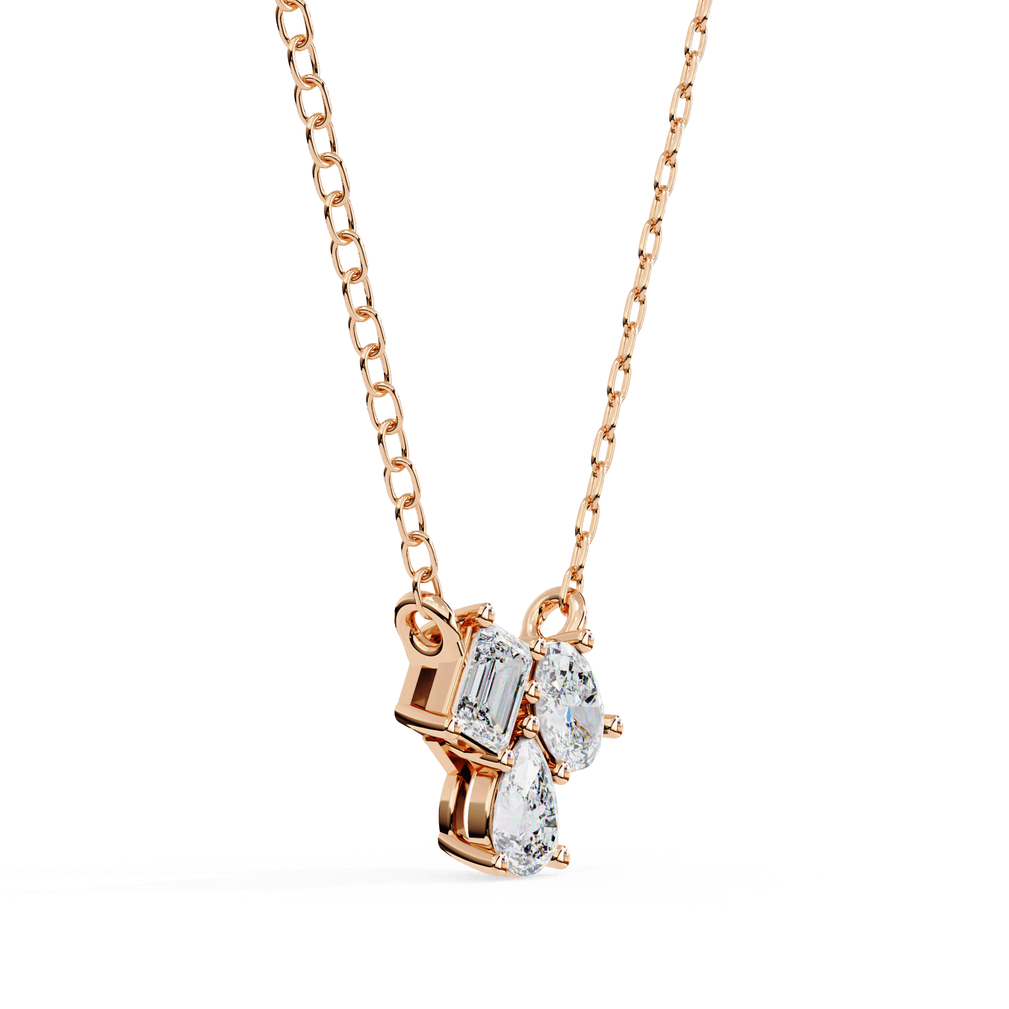 Luminara Trio Diamond Pendant - Blu Jewellery