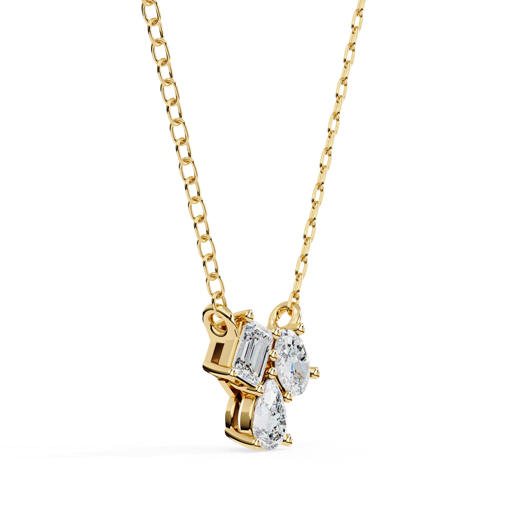 Luminara Trio Diamond Pendant - Blu Jewellery