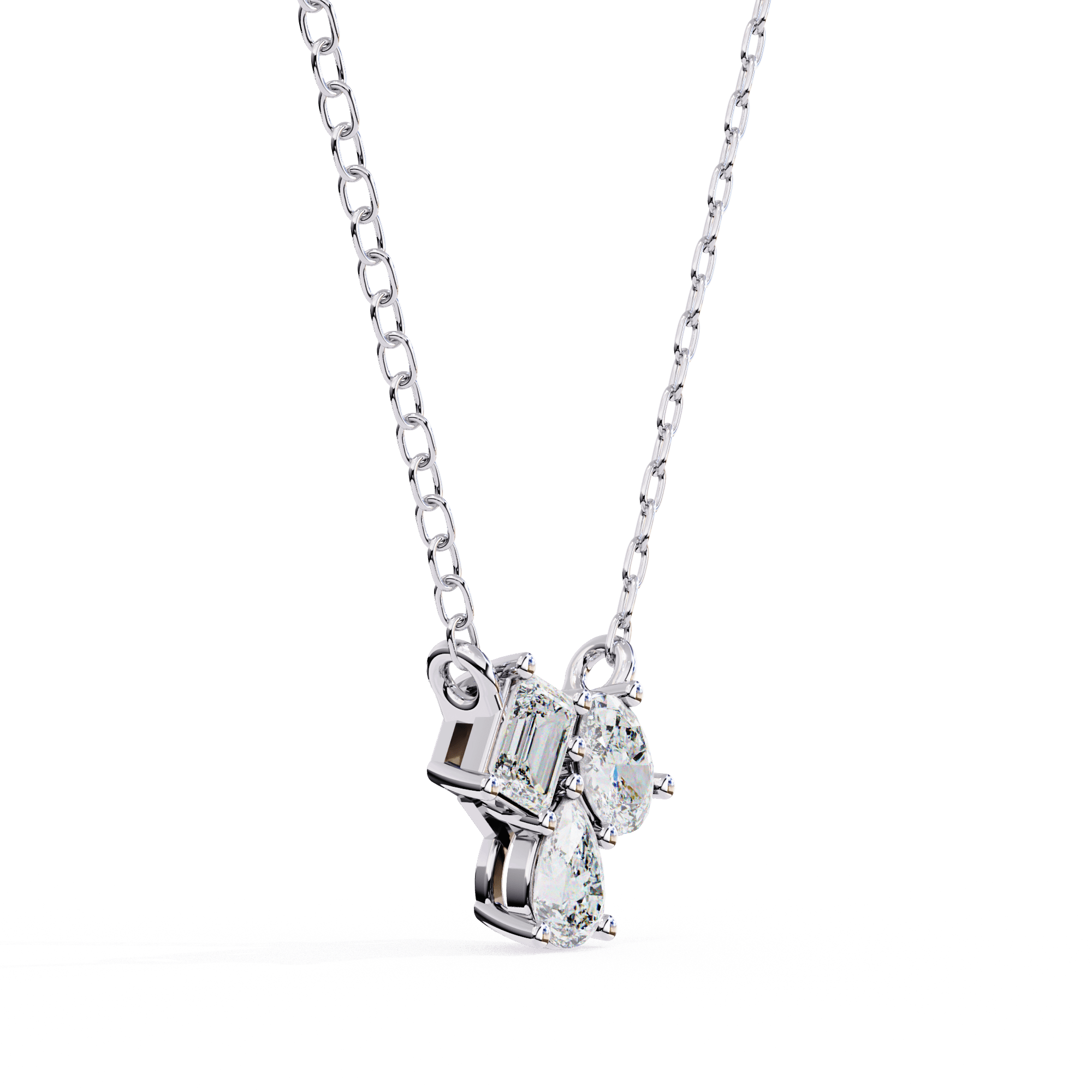 Luminara Trio Diamond Pendant - Blu Jewellery
