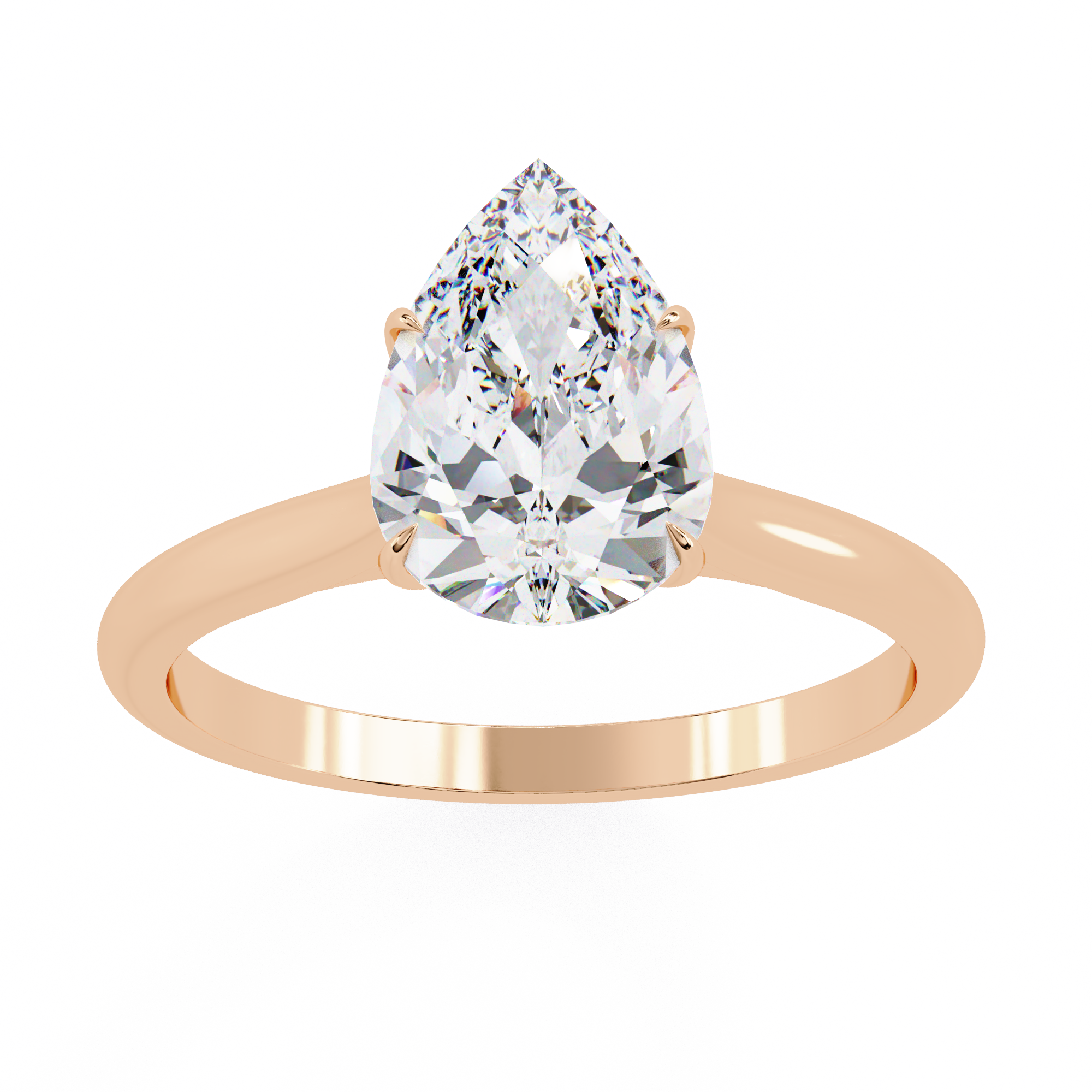 Aurora Pear Diamond Ring