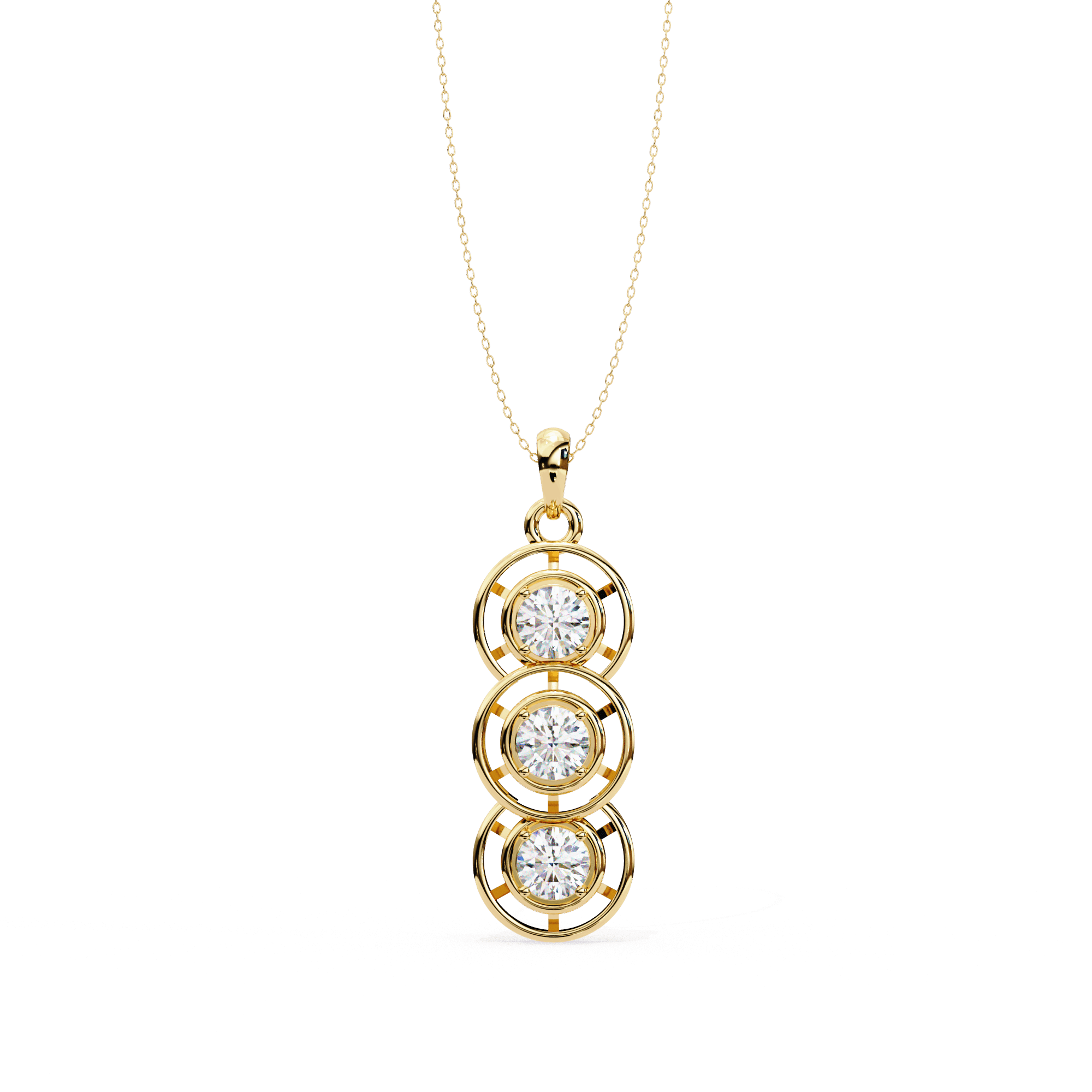 Trinova Diamond Pendant - Blu Jewellery