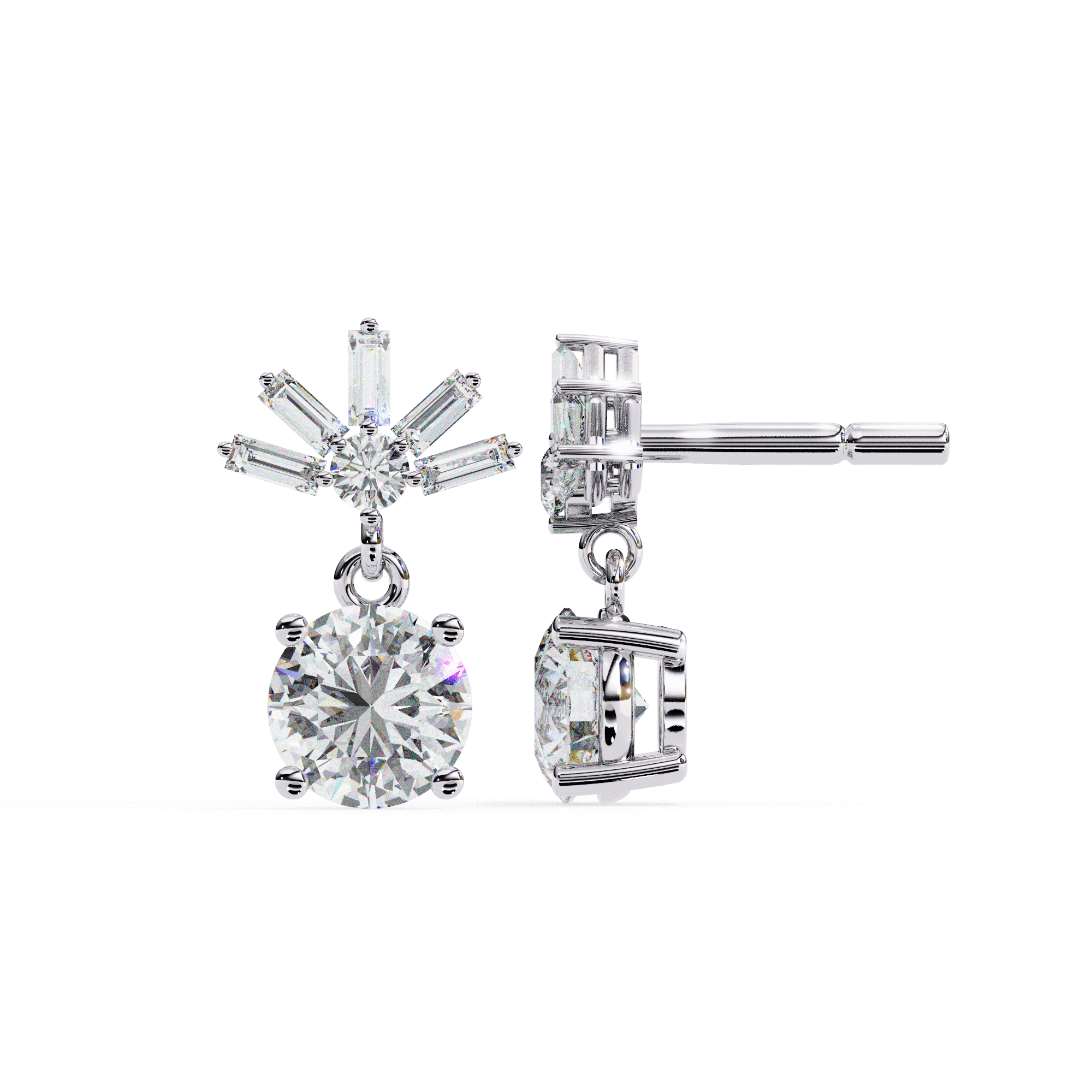 Valora Diamond Earrings - Blu Jewellery