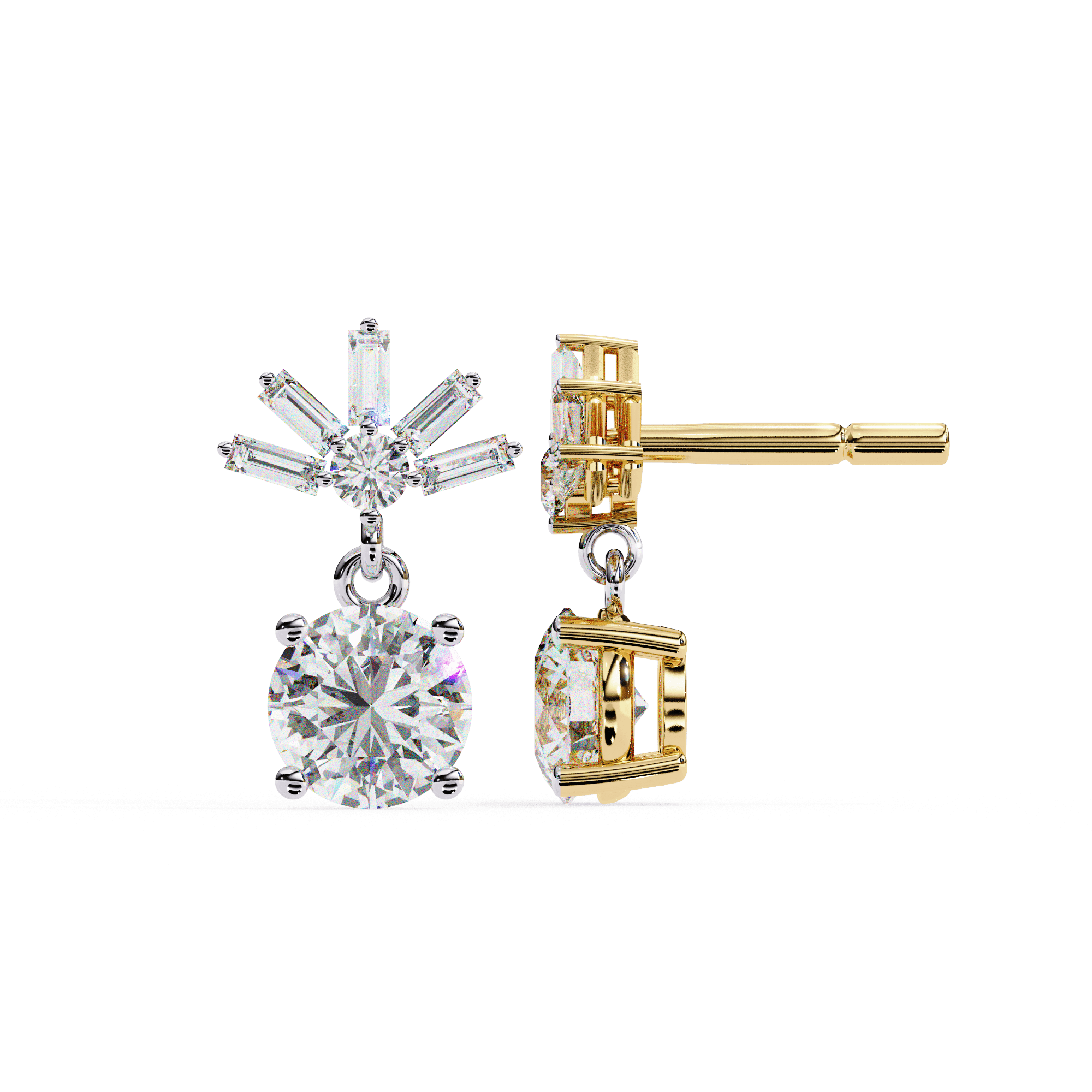 Valora Diamond Earrings - Blu Jewellery