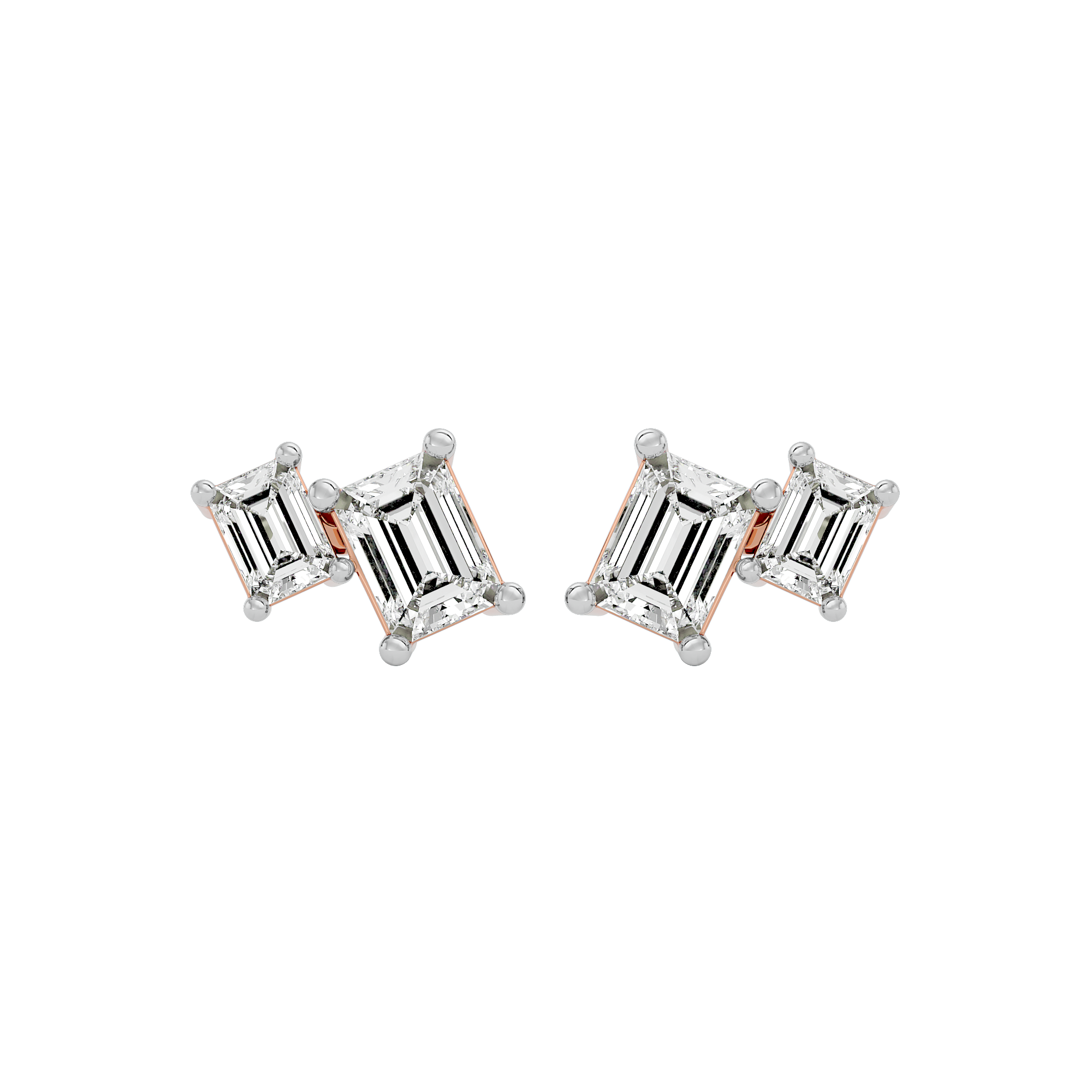 Regal Emerald Solitaire Earrings