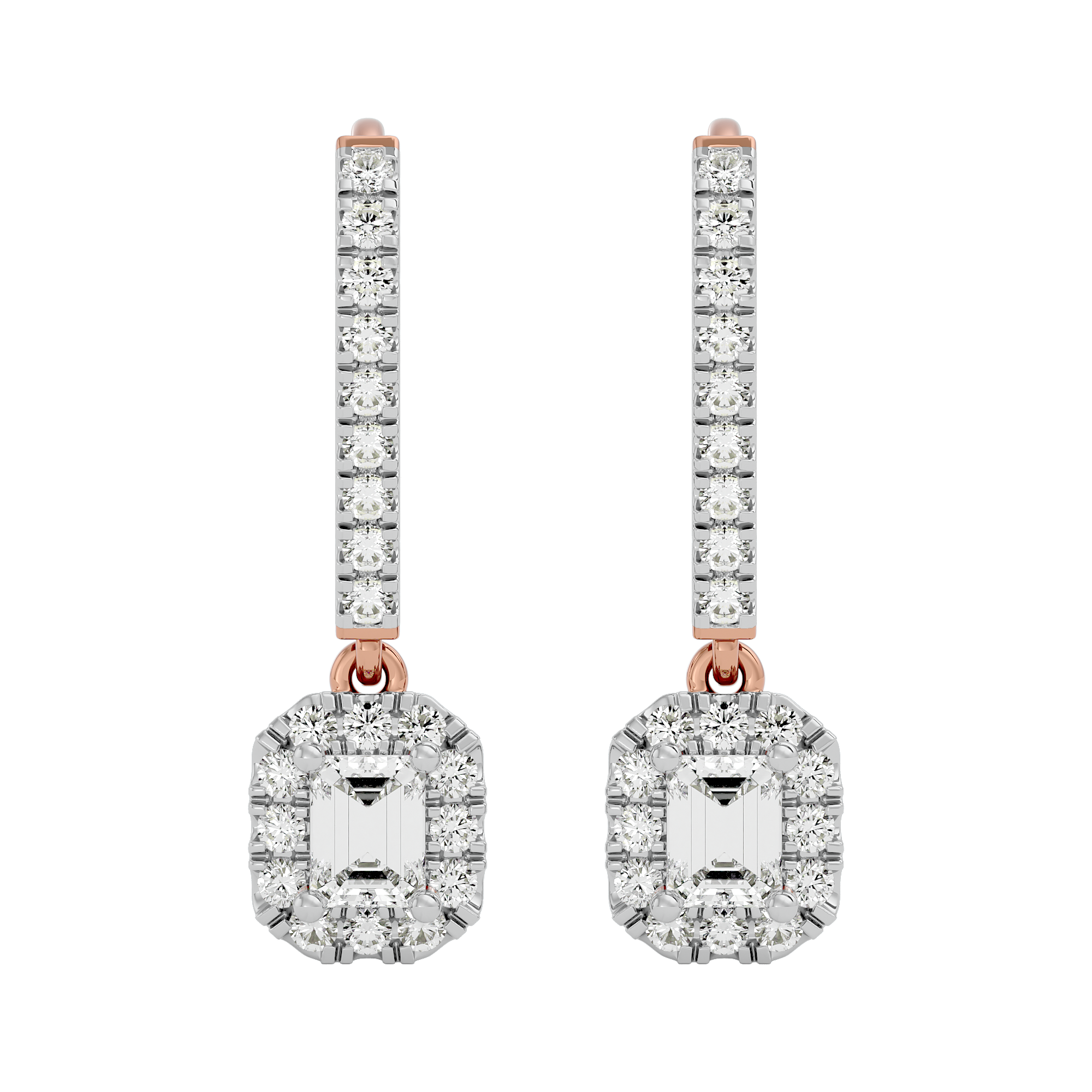 Regal Cascade Solitaire Earrings