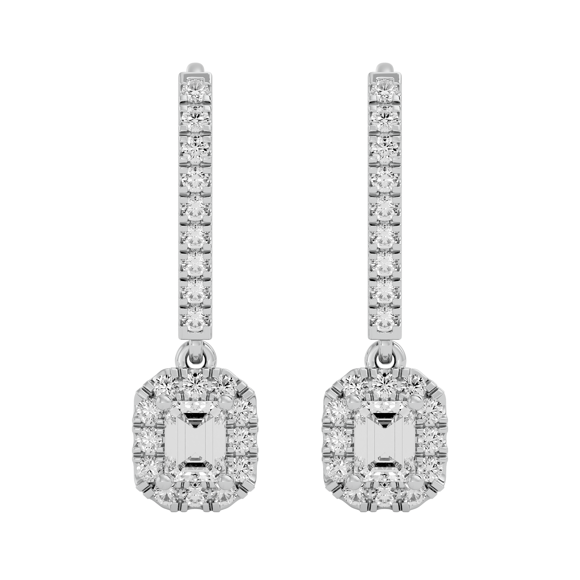 Regal Cascade Solitaire Earrings