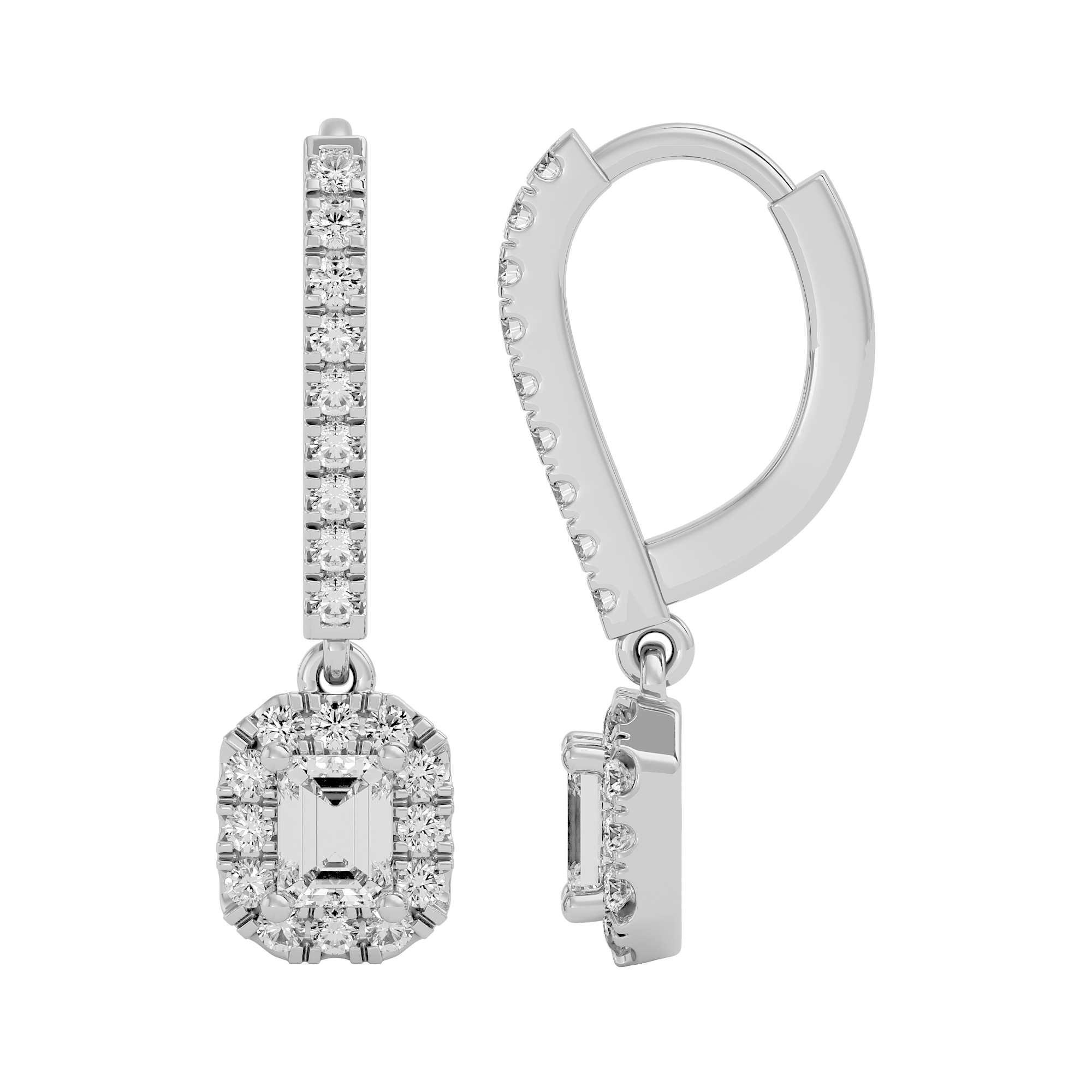 Regal Cascade Solitaire Earrings