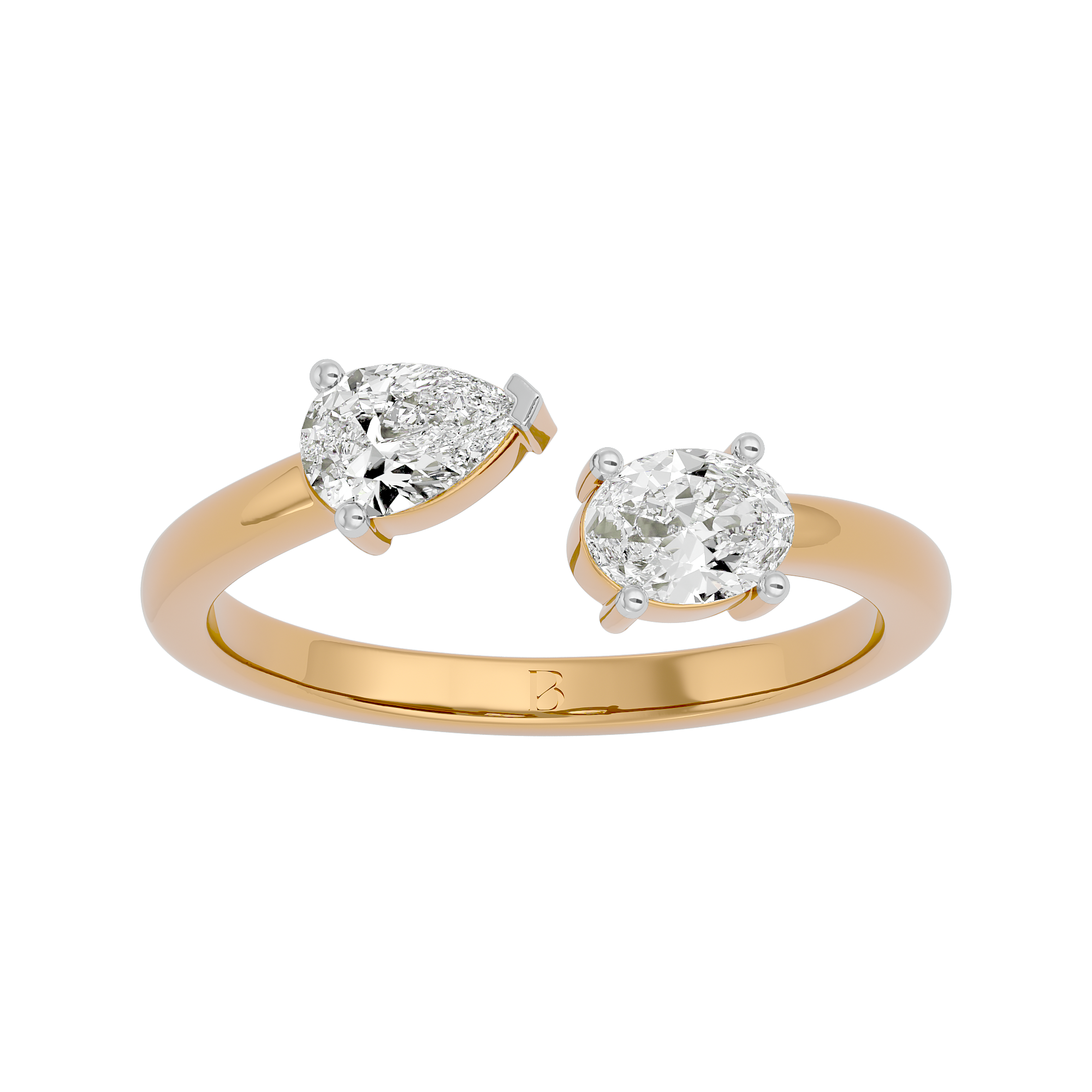 Twin Radiance Solitaire Diamond Ring