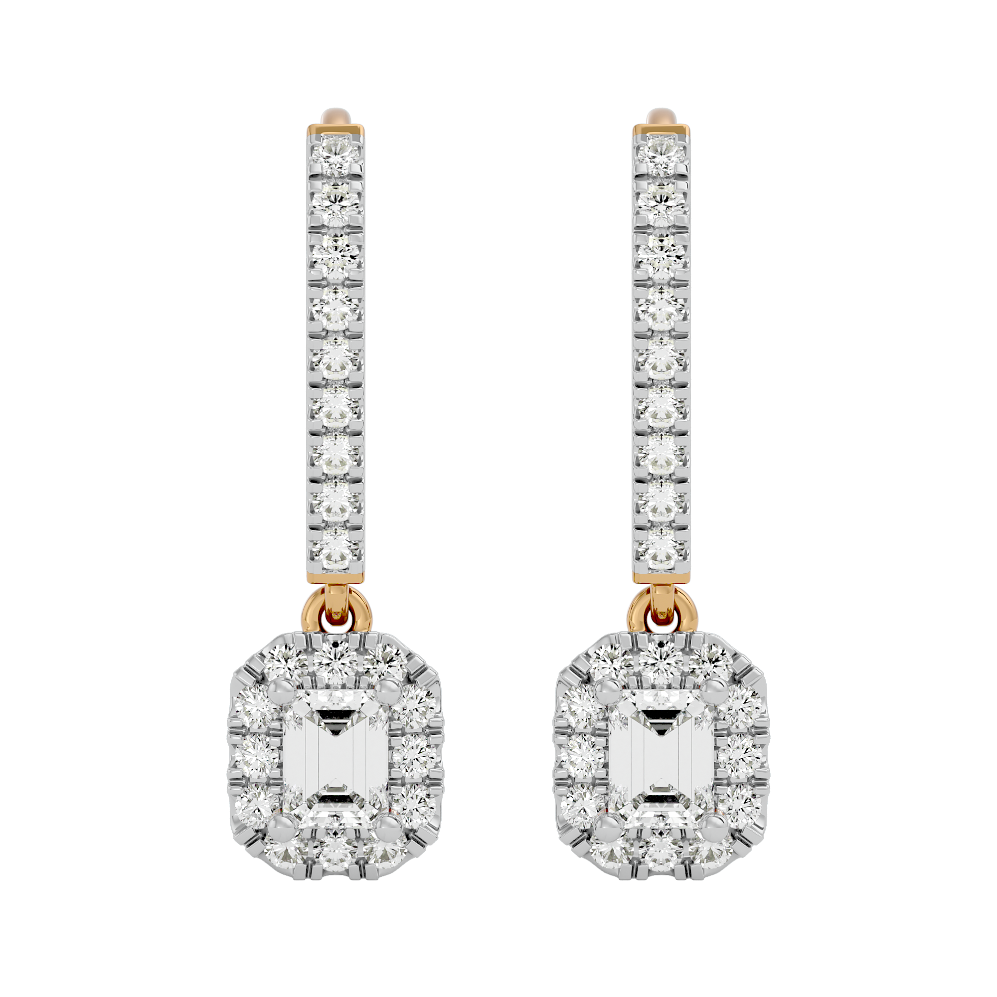 Regal Cascade Solitaire Earrings