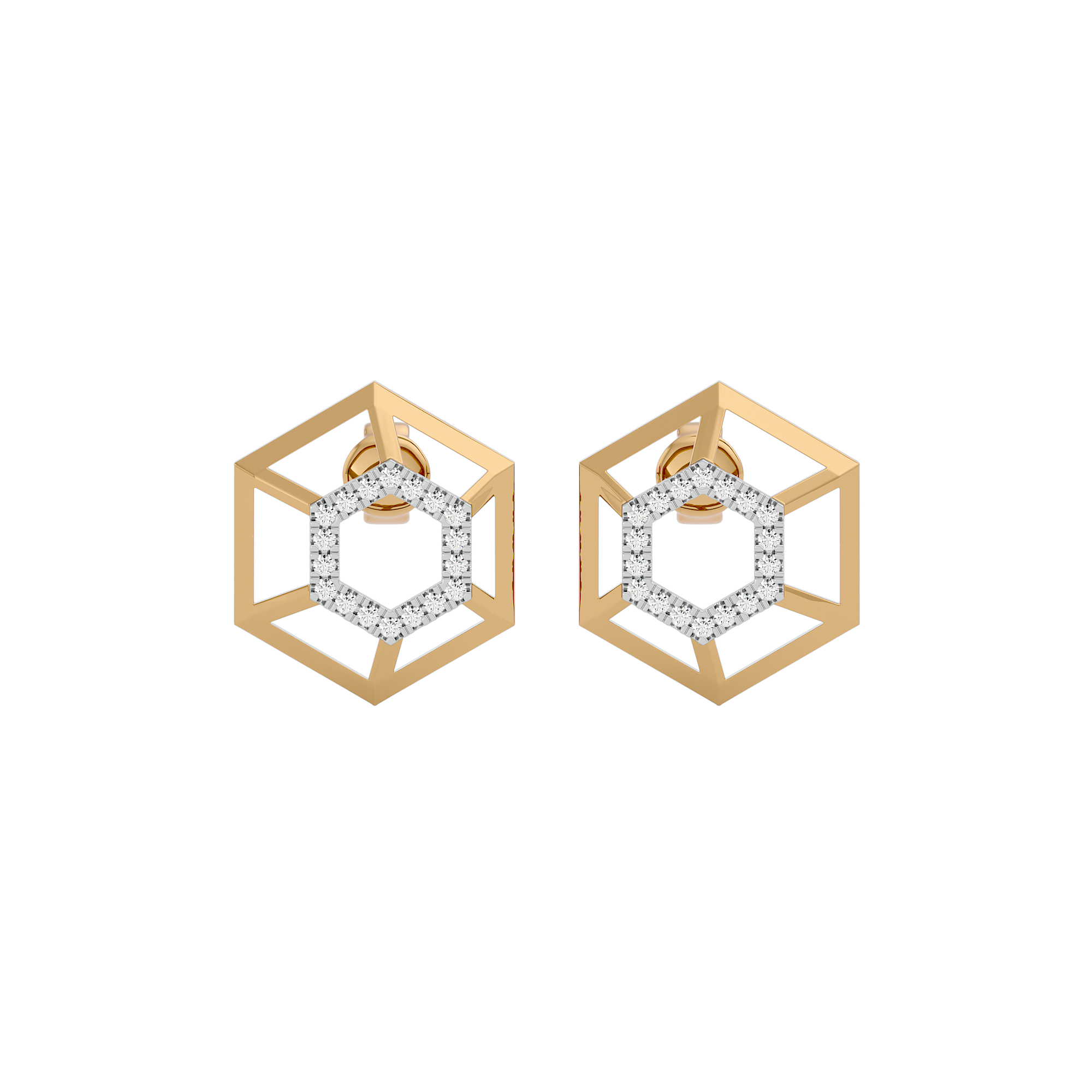 Regal Gleam Diamond Earrings