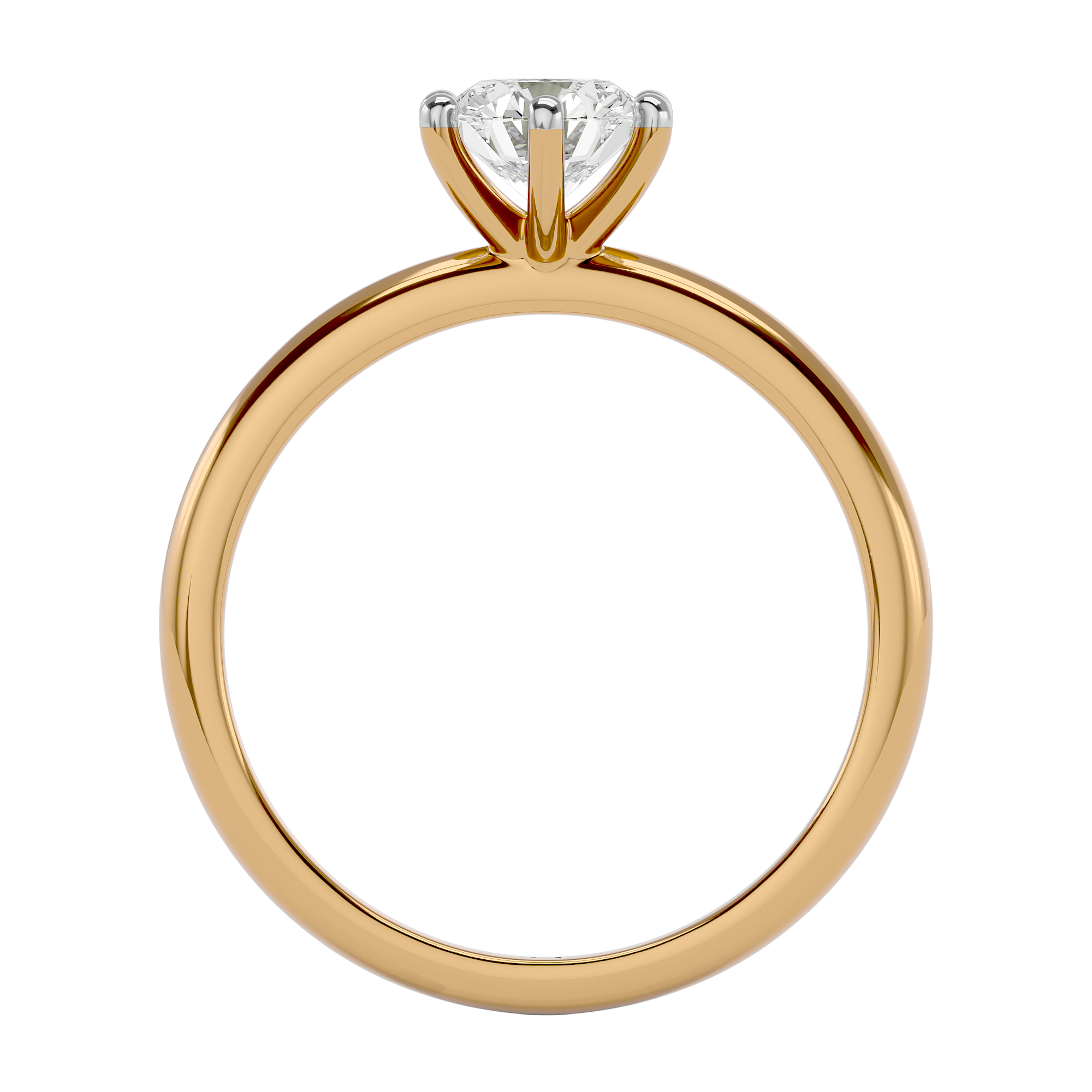 Radiant Eternity Solitaire Diamond Ring