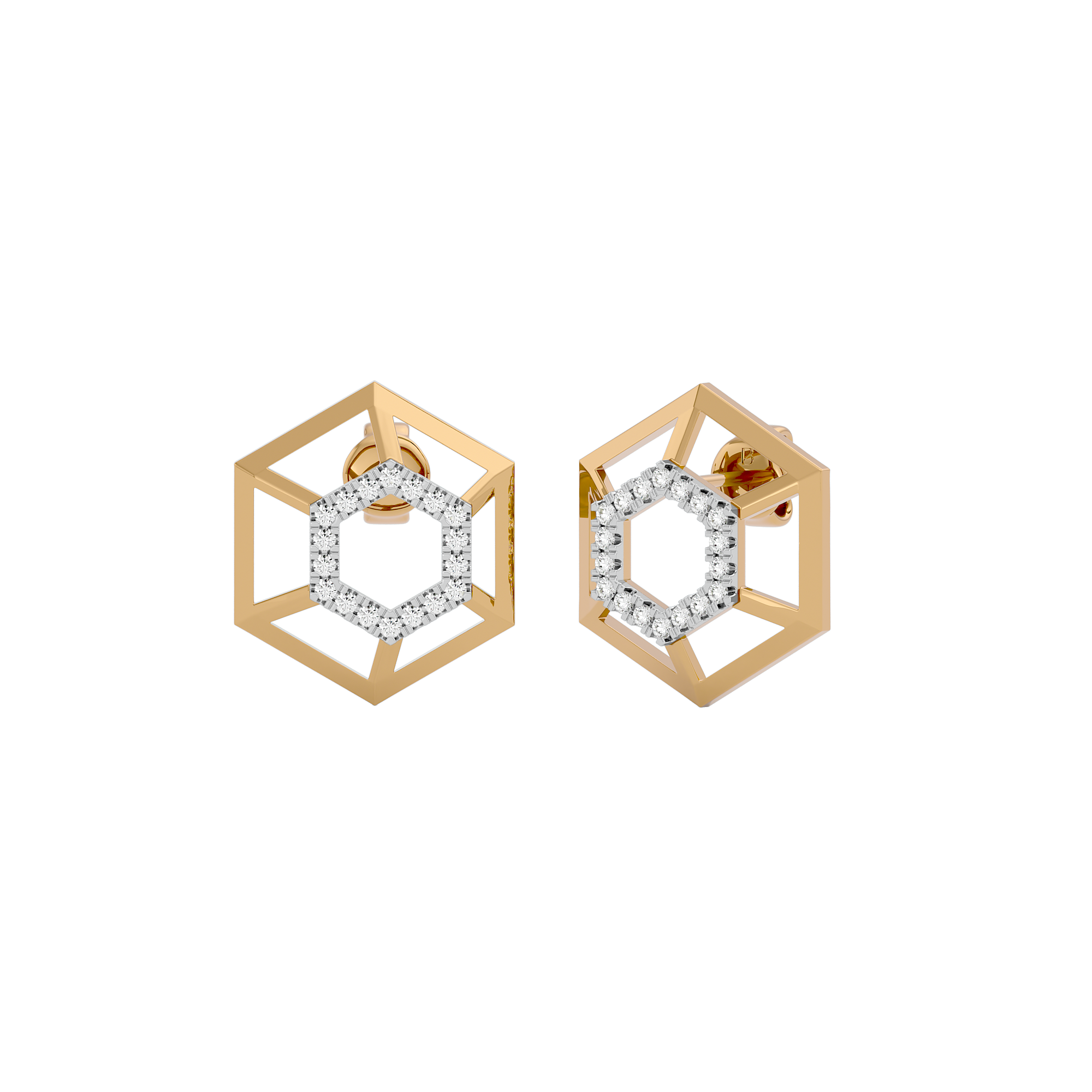 Regal Gleam Diamond Earrings